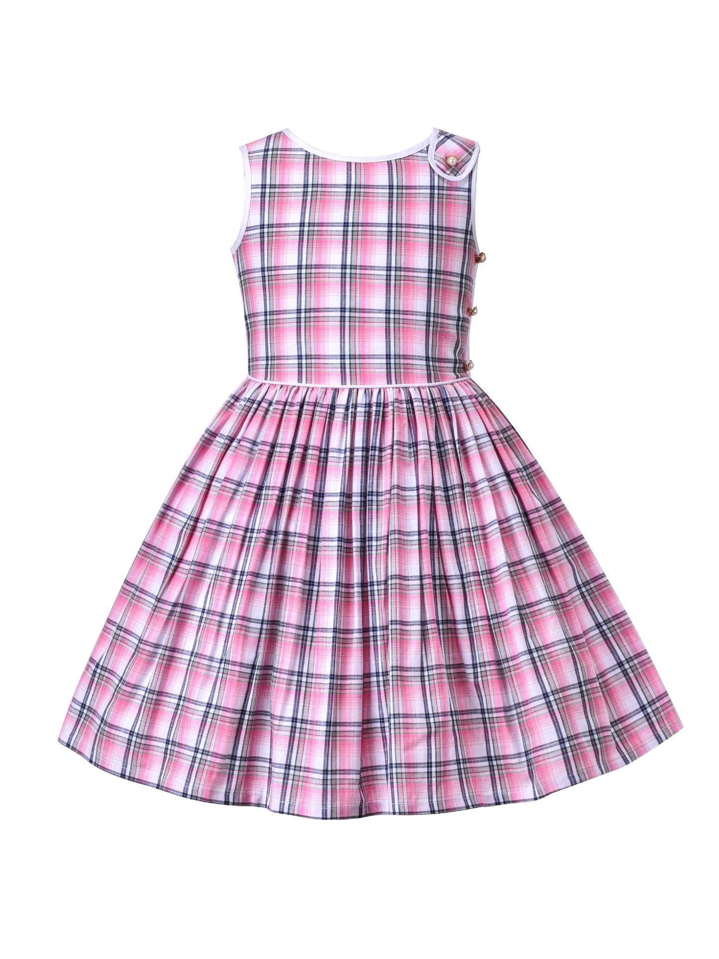 Girls Dress Colorful Floral Print Asymmetrical Color Block Sundress Purple