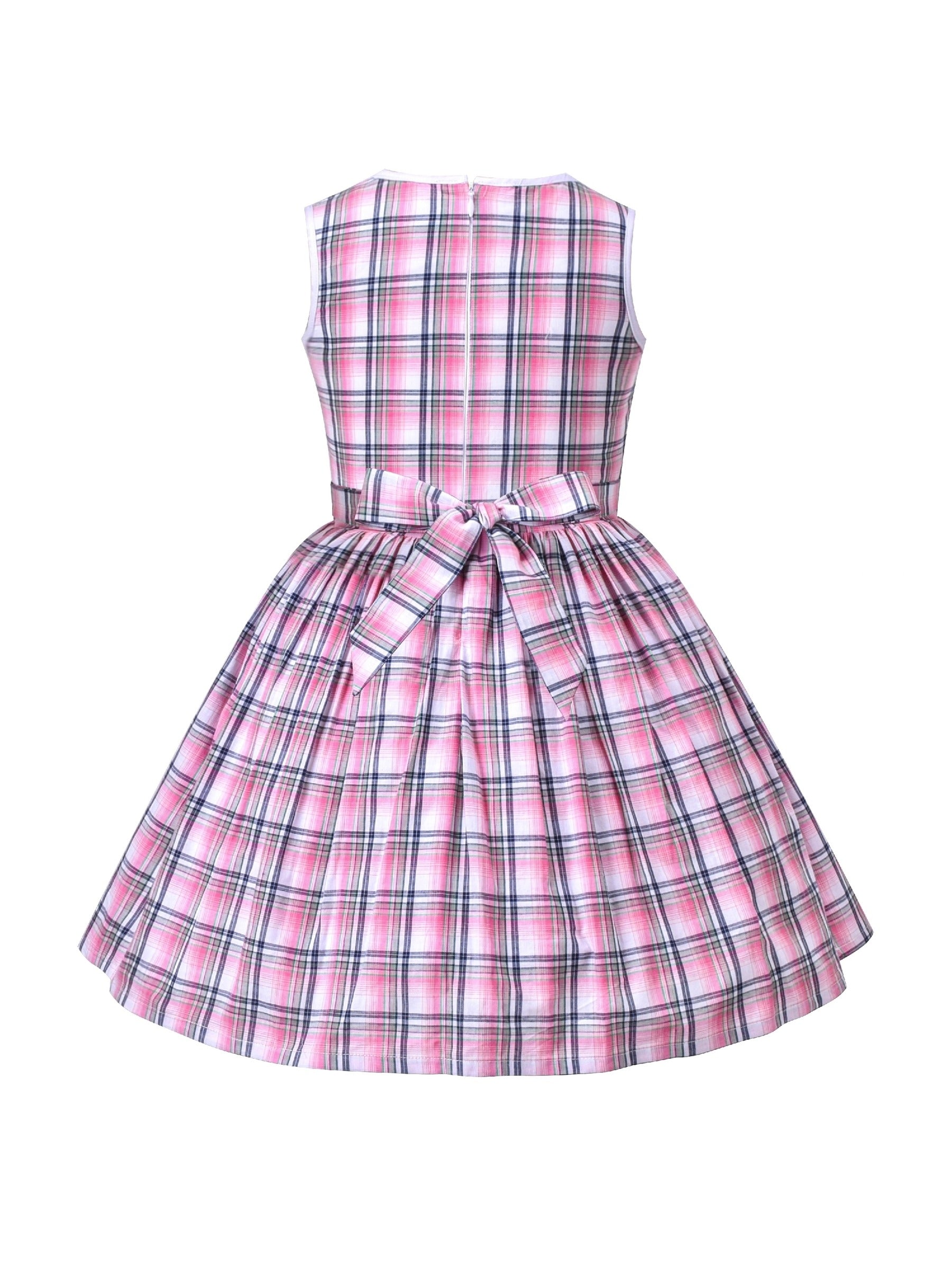 Girls Dress Colorful Floral Print Asymmetrical Color Block Sundress Purple