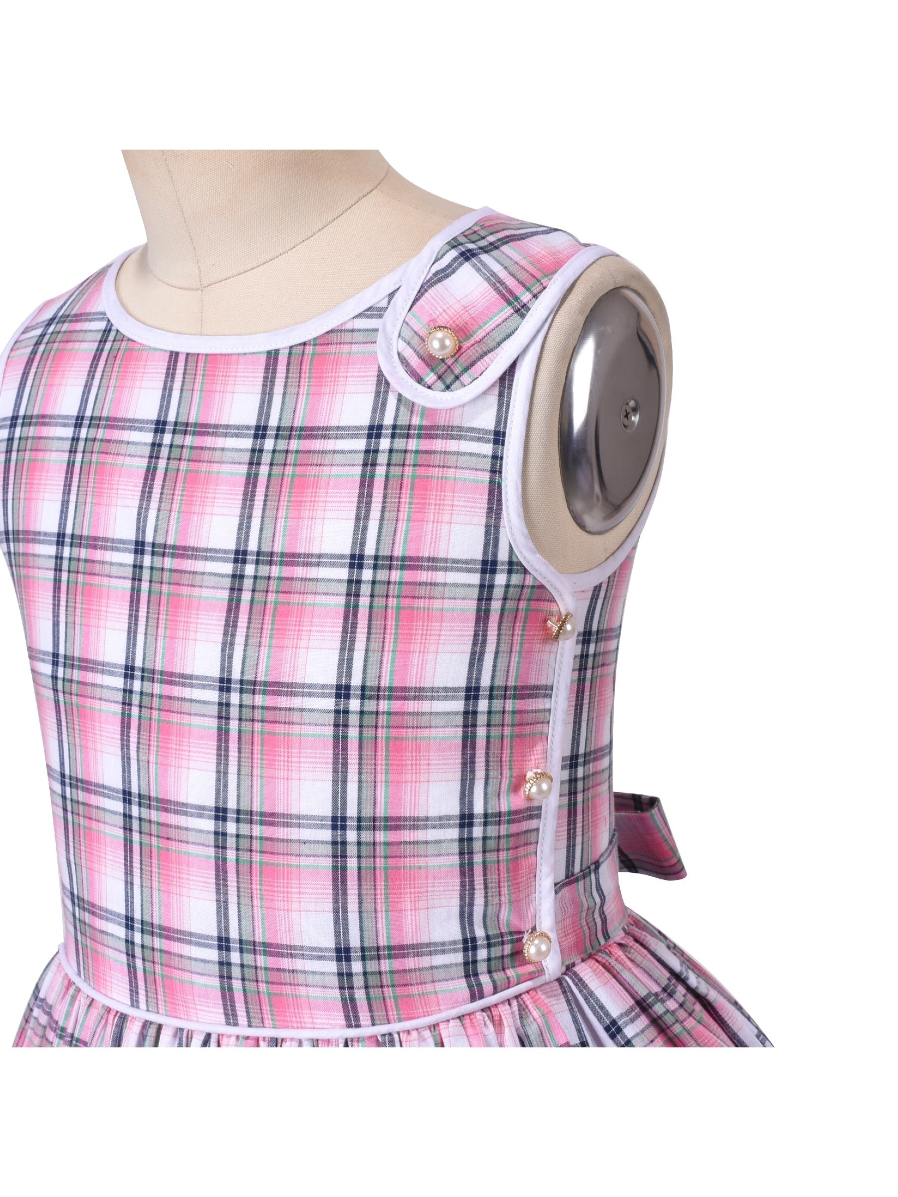 Girls Dress Colorful Floral Print Asymmetrical Color Block Sundress Purple
