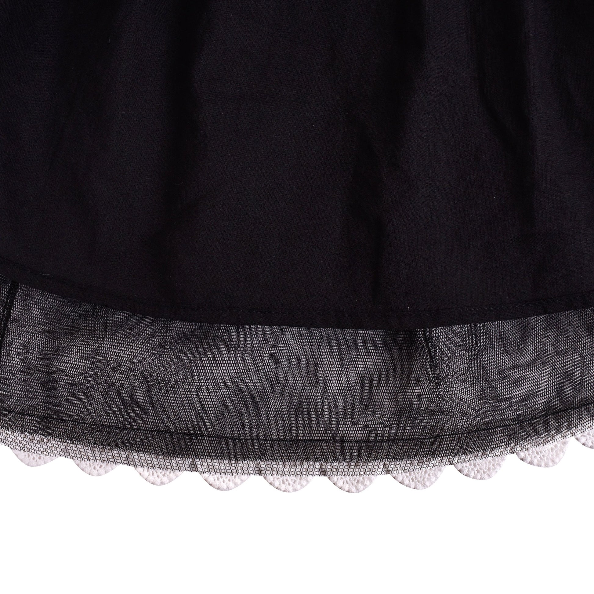 Girls Dress Long Sleeve Tutu Skirt Bow Tie Party Black