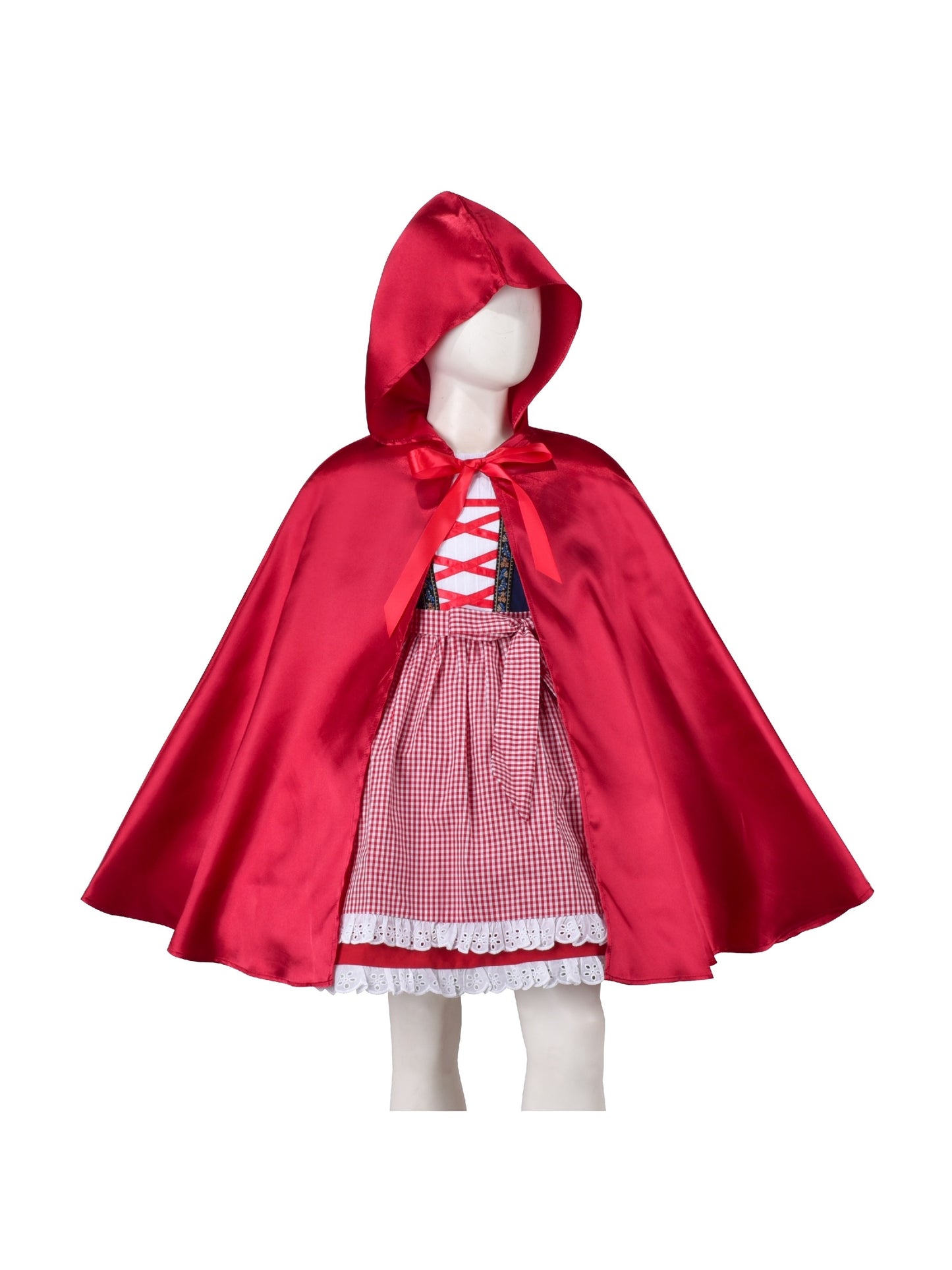 Girls Cape Christmas Halloween Fairy Tail Little Hood Red Cloak Red