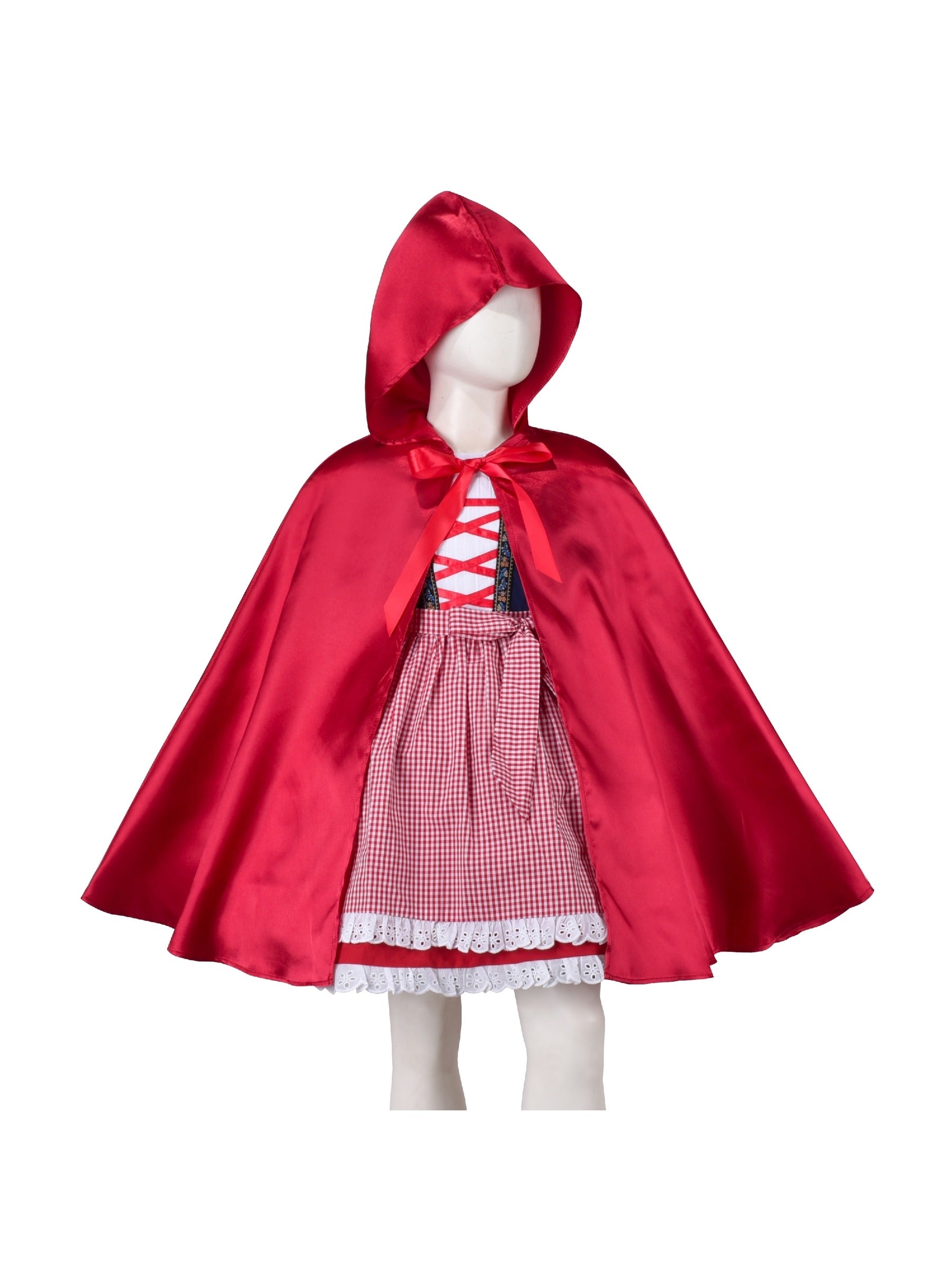 Girls Cape Christmas Halloween Fairy Tail Little Hood Red Cloak Red