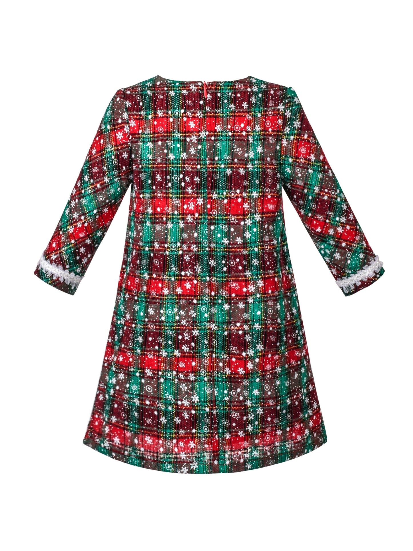 Girls Dress Red Christmas Stockings Xmas Candy Canes New Year Green