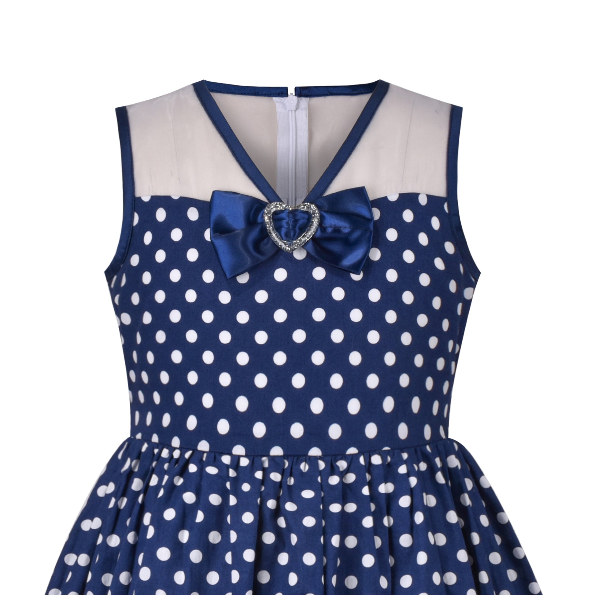 Girls Dress Transparent Shoulder Checkered Plaid Hot Pink Party Sundress Blue