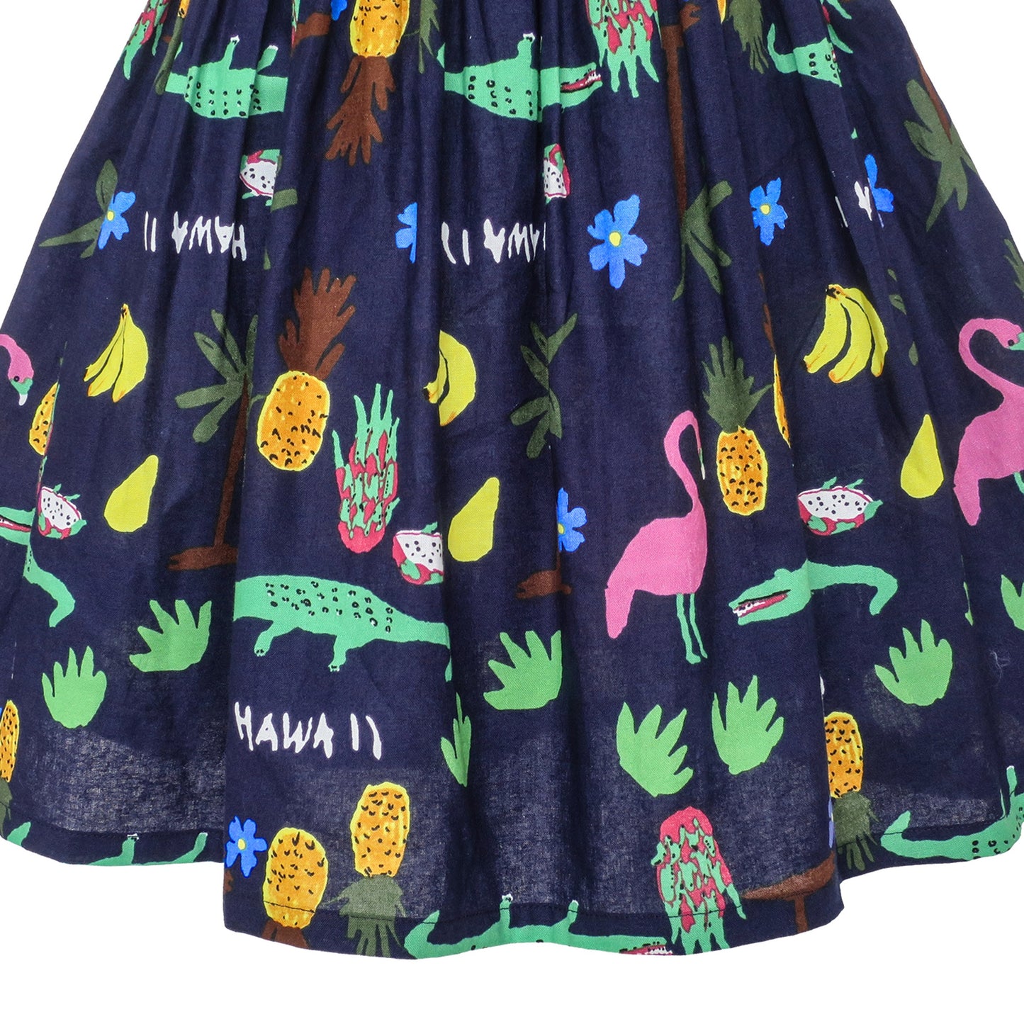 Girls Halter Dress Multicolor Floral Animal Printed Cotton Casual Blue