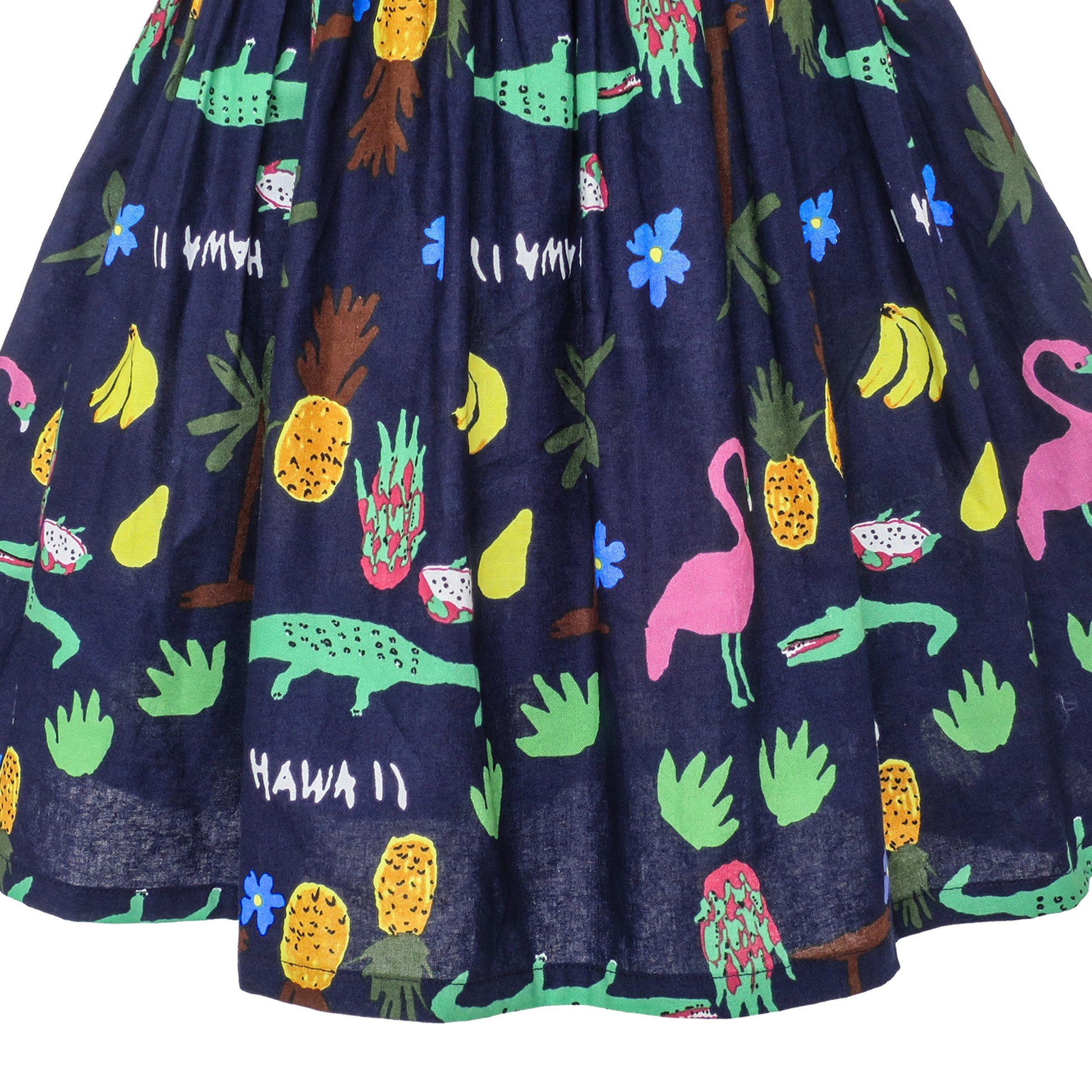 Girls Halter Dress Multicolor Floral Animal Printed Cotton Casual Blue