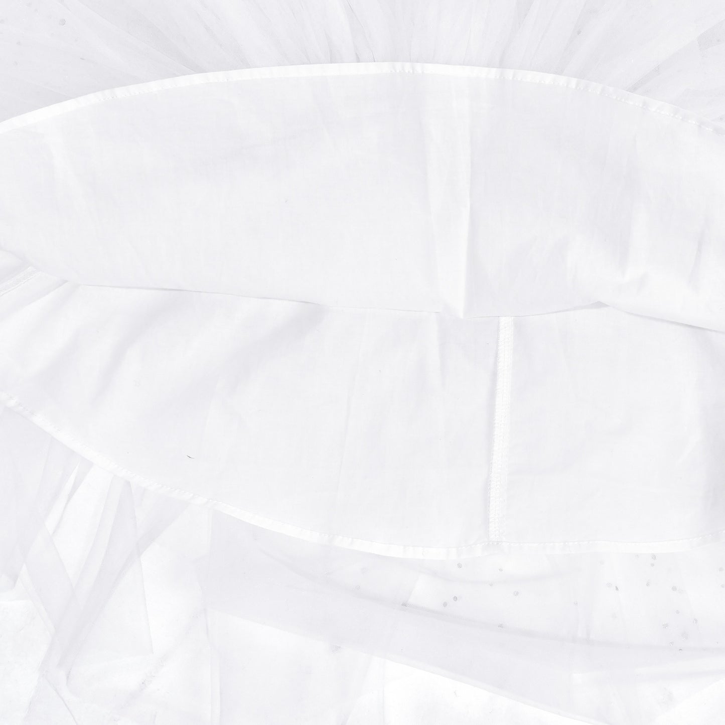 Girls Dress White Glitter Ruffle Tulle First Communion Party Pageant White
