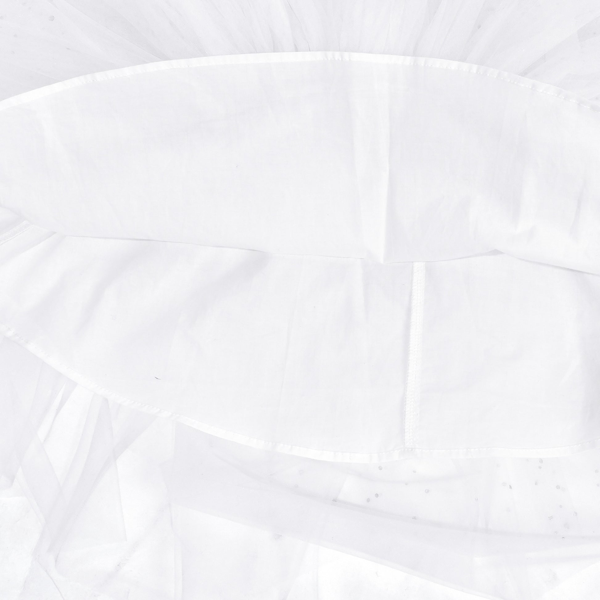Girls Dress White Glitter Ruffle Tulle First Communion Party Pageant White