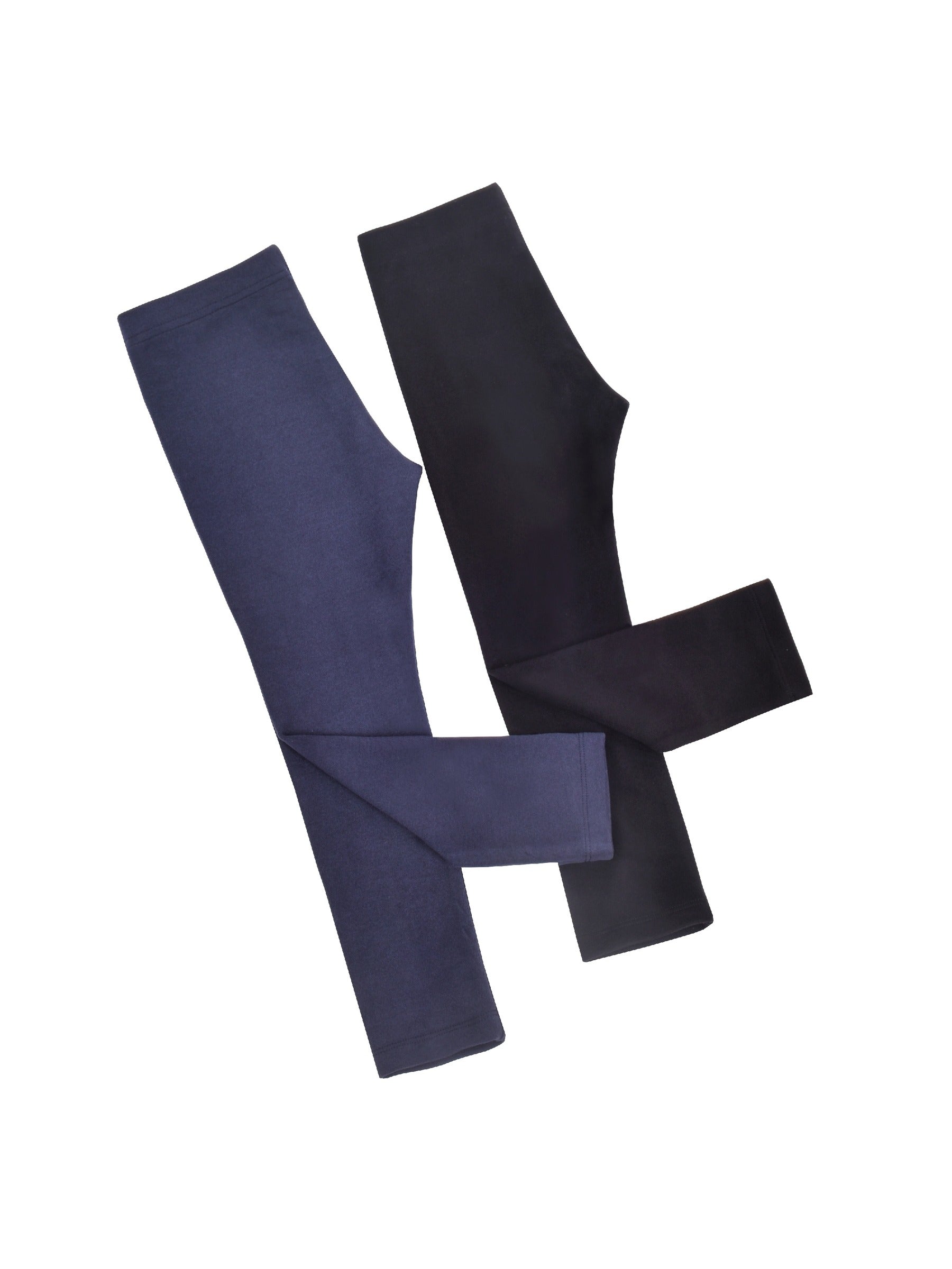 Girls Legging Fleece Lined 2pc Set Pants Warm Ankle Length Winter Black