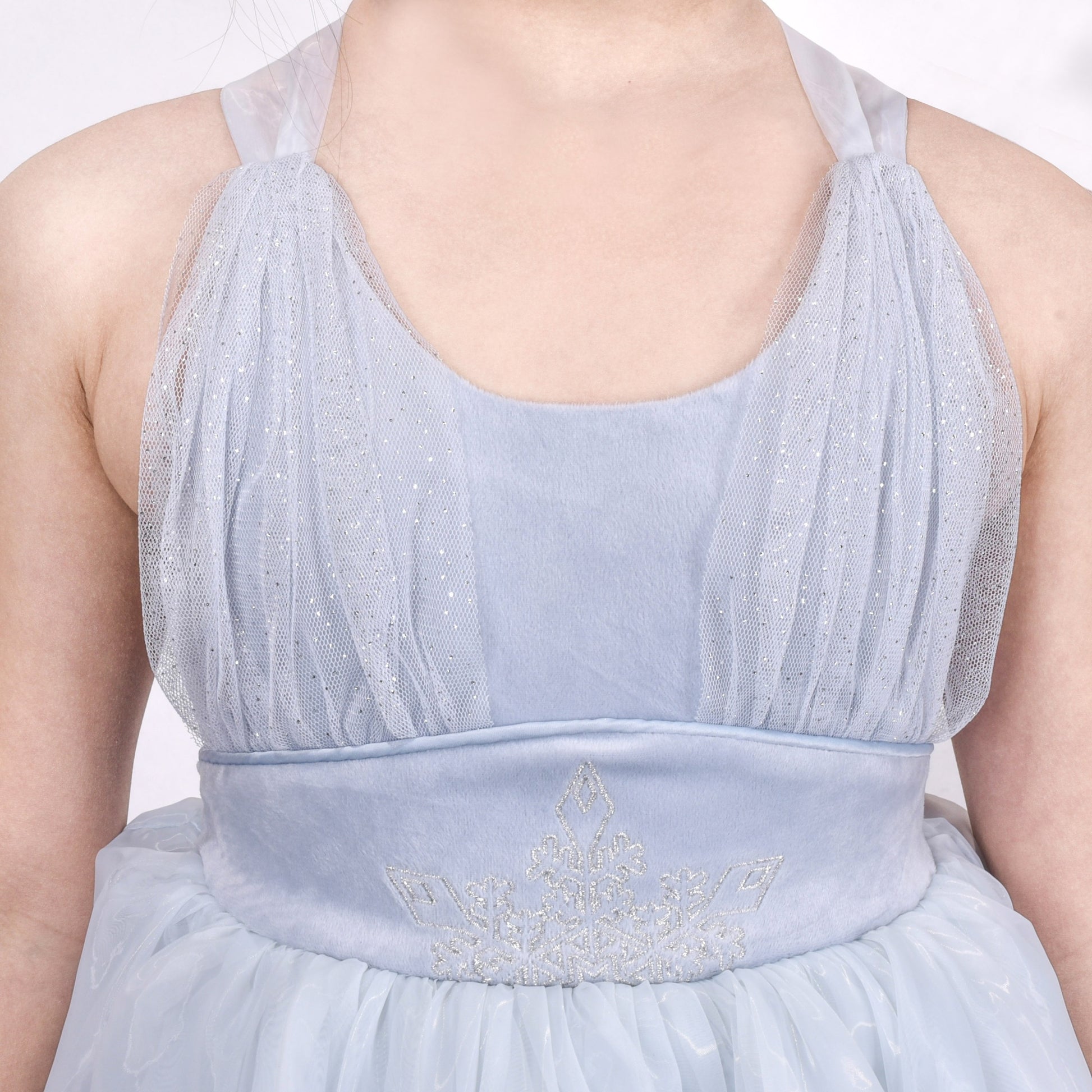 Flower Girls Dress White Wedding Pageant Bridesmaid Gown Gray