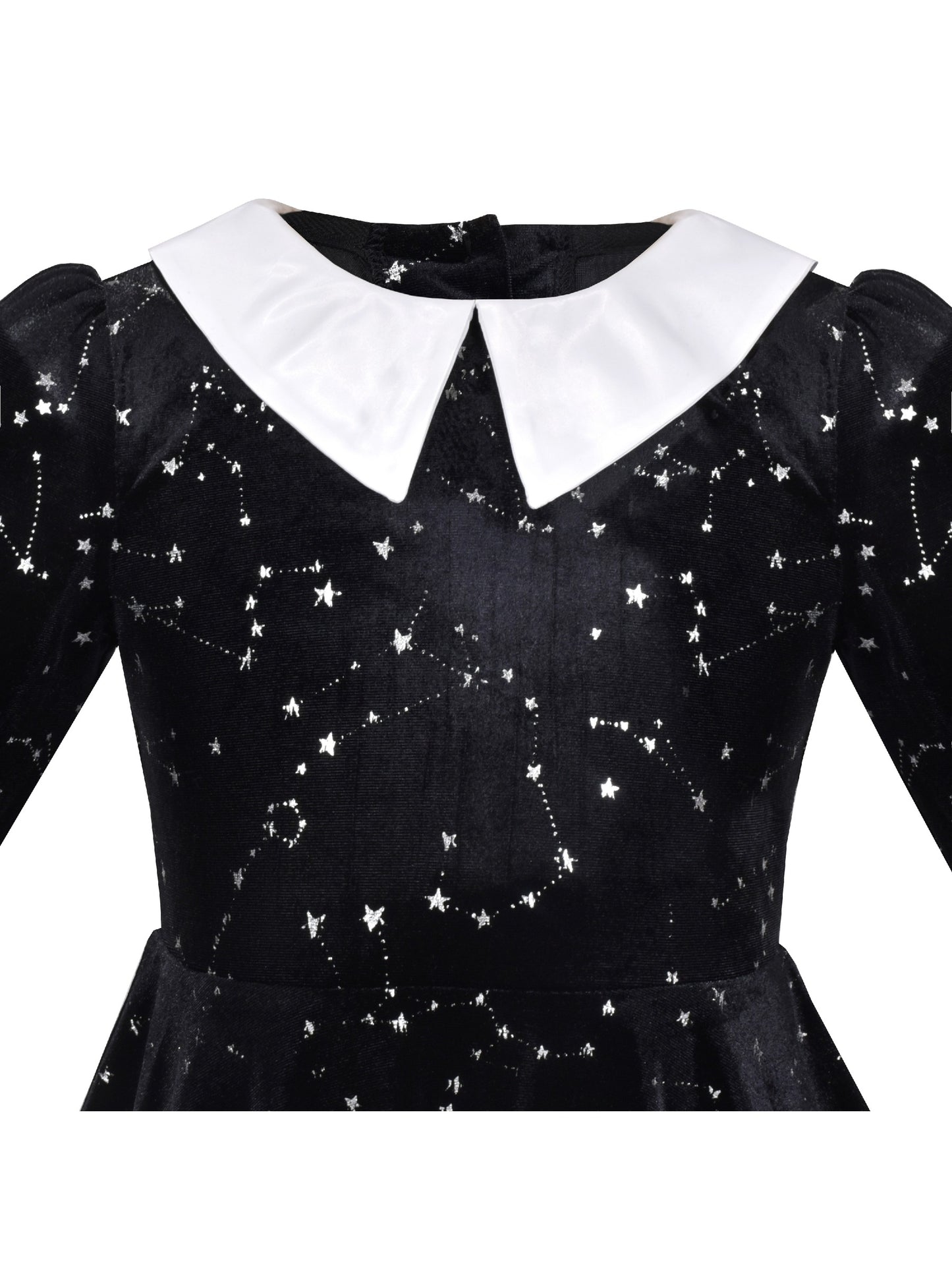 Girls Dress Pink Sequin Butterfly Vintage Long Sleeve Casual Warm Winter Black