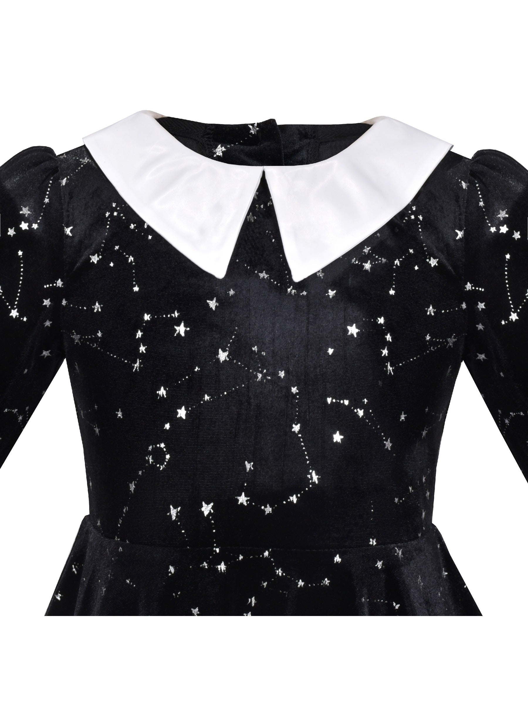 Girls Dress Pink Sequin Butterfly Vintage Long Sleeve Casual Warm Winter Black