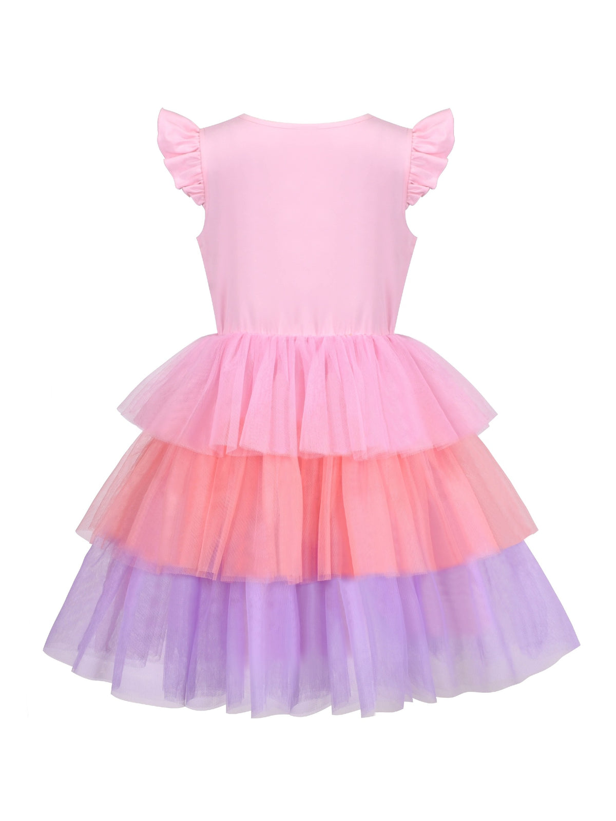 Girls Dress Purple Tutu Dancing Swan Ballet Sparkling Sequin - Pink Swan