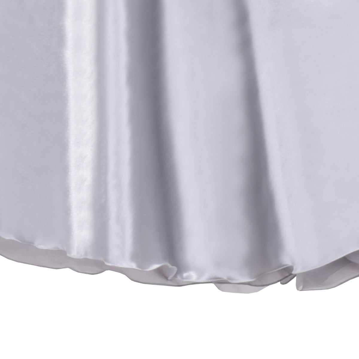 Girls Dress Princess Hi-lo Off White Pearl Pageant Dancing Ball - Silver Gray