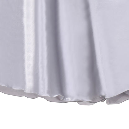 Girls Dress Princess Hi-lo Off White Pearl Pageant Dancing Ball - Silver Gray