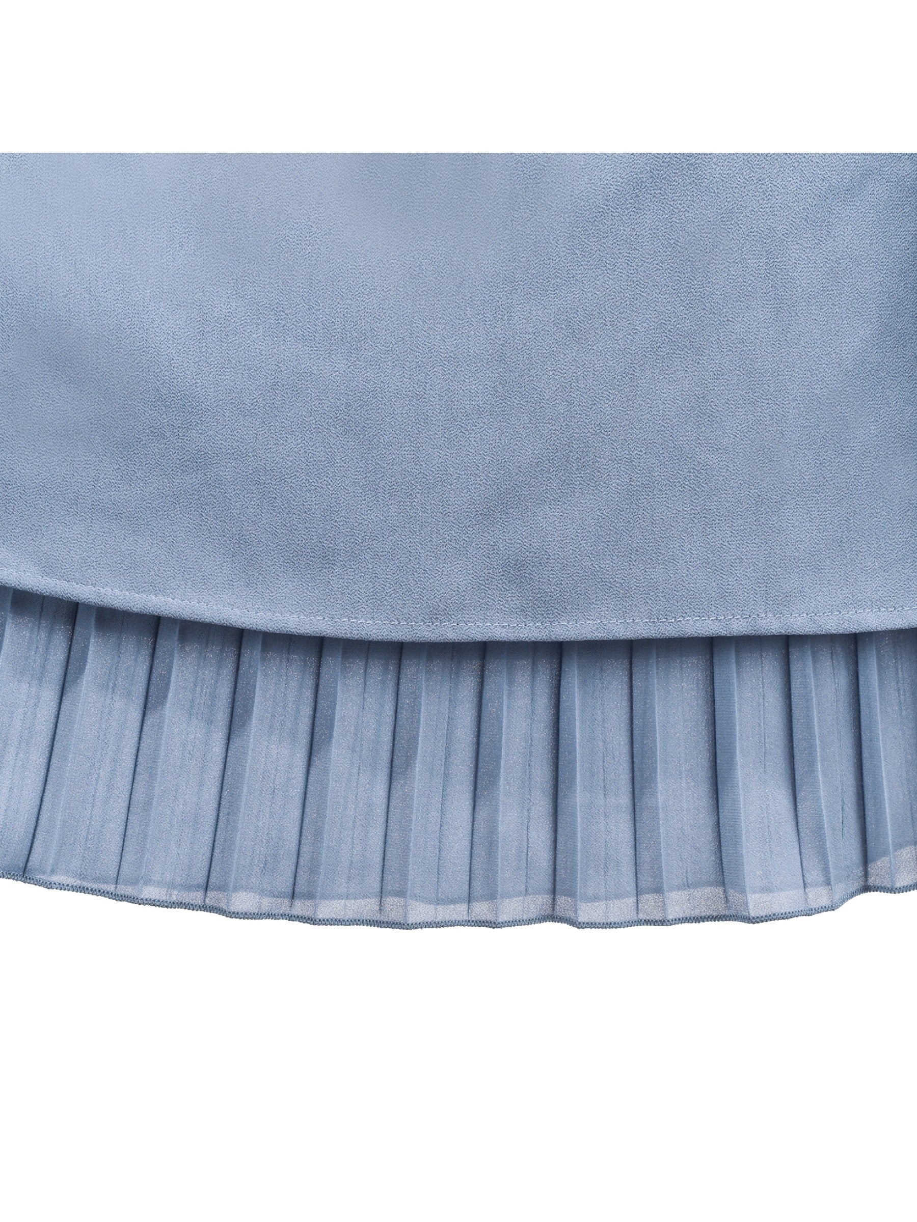 Girls Dress Coffee Halter Princess Lace Pleated Party Wedding Pageant Blue