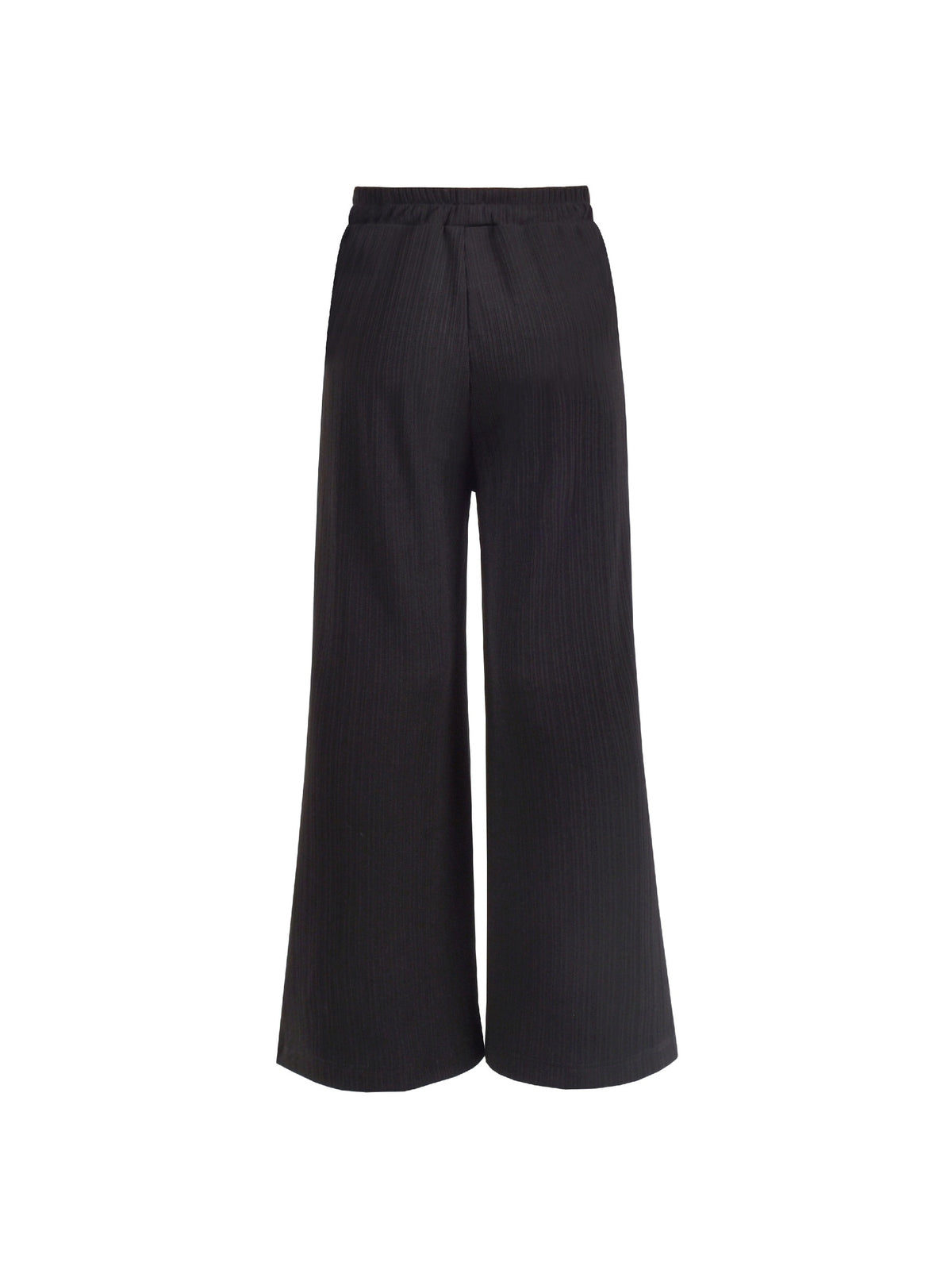 Girls Pants Legging Straight Leg Pants Black Ribbed Knit Gym Casual Black