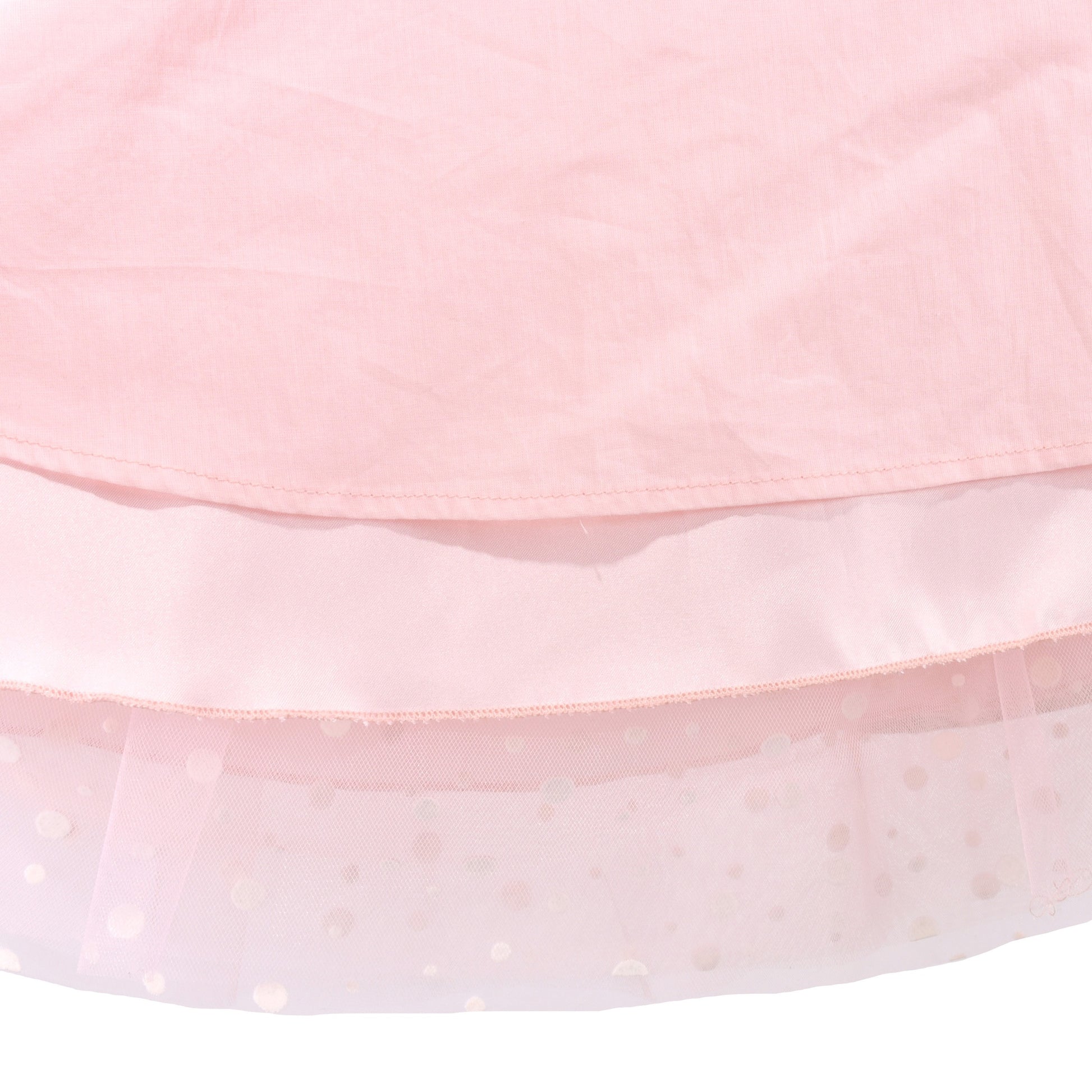 Flower Girls Dress White Wedding Pageant Bridesmaid Gown Pink