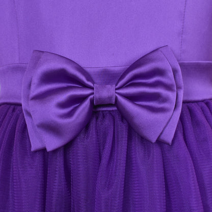 Girls Dress Sleeveless Burgundy Ball Gown Wedding Party Pageant - Dark Purple