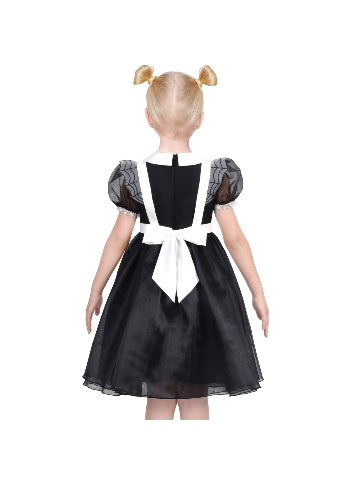 Girls German Dirndl Dress Costumes for Bavarian Oktoberfest Long Sleeve - Black