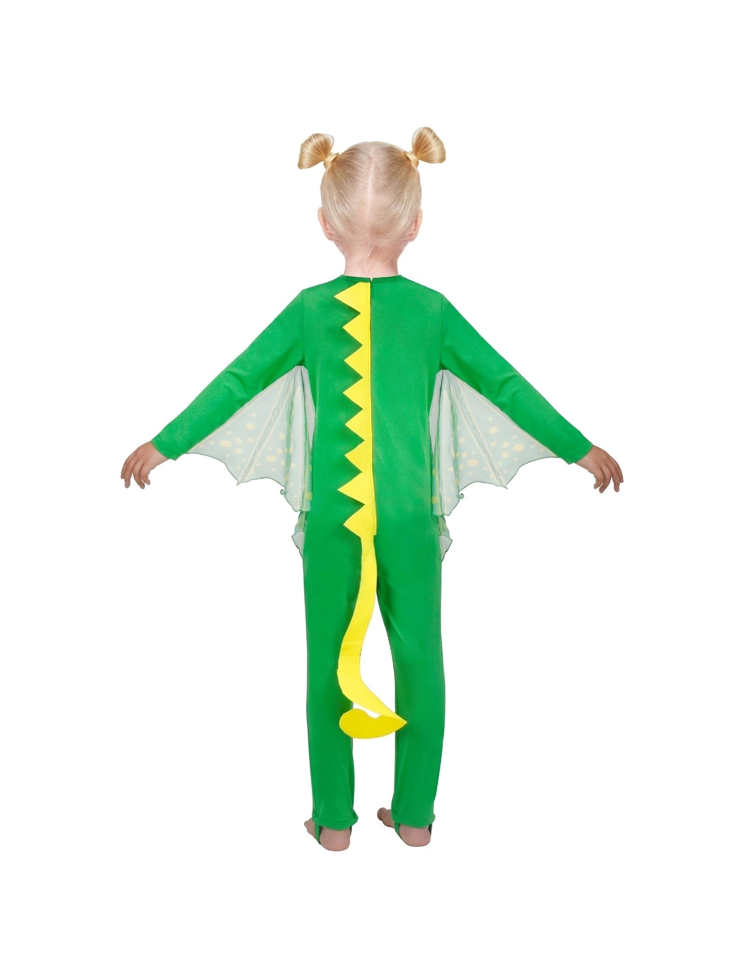 Kids Costume Dinosaur Green Dragon Dinosaur Wing Polka Dot Mask Halloween Green