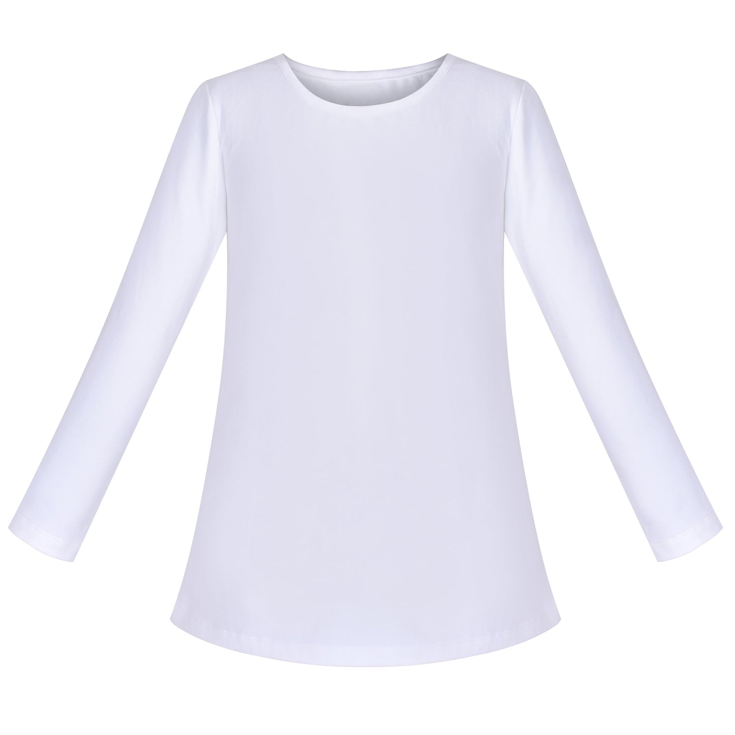 Girls Tee Purple Unicorn Magical Soft Cotton Ruffle Long Sleeve Casual White
