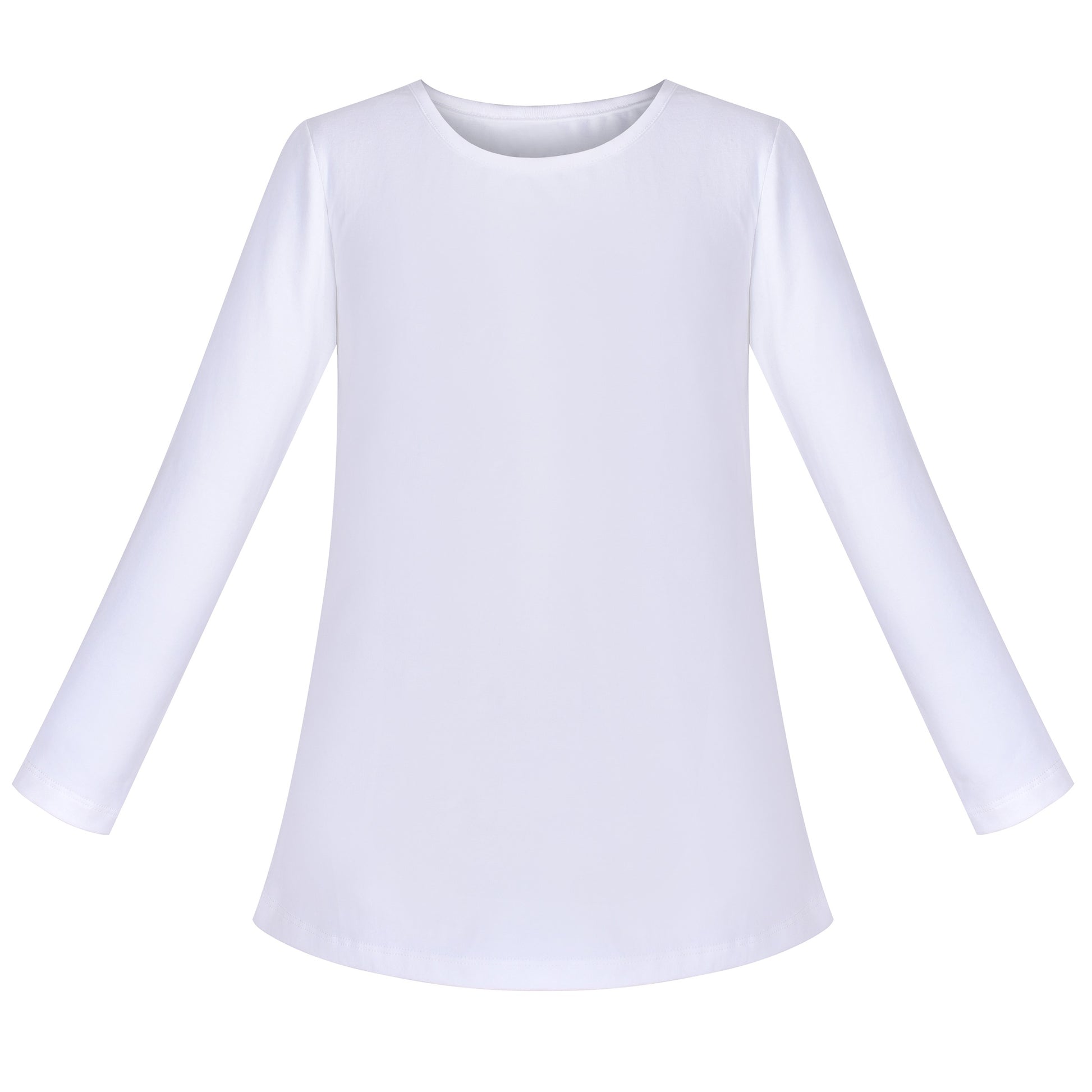 Girls Tee Purple Unicorn Magical Soft Cotton Ruffle Long Sleeve Casual White