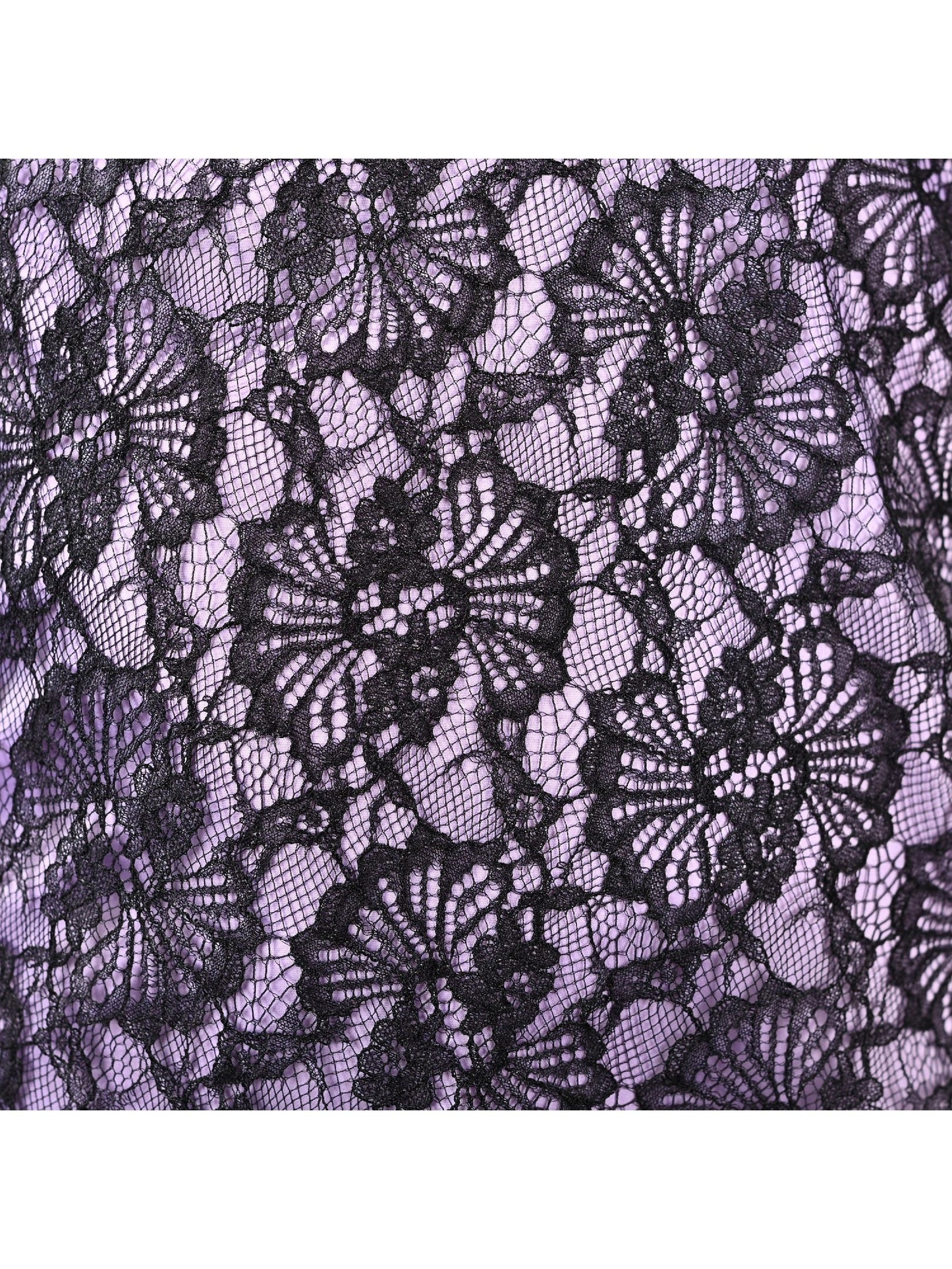 Girls Dress Lilac Black Lace Robe Tea Party Fancy Gown Prom Kate Purple
