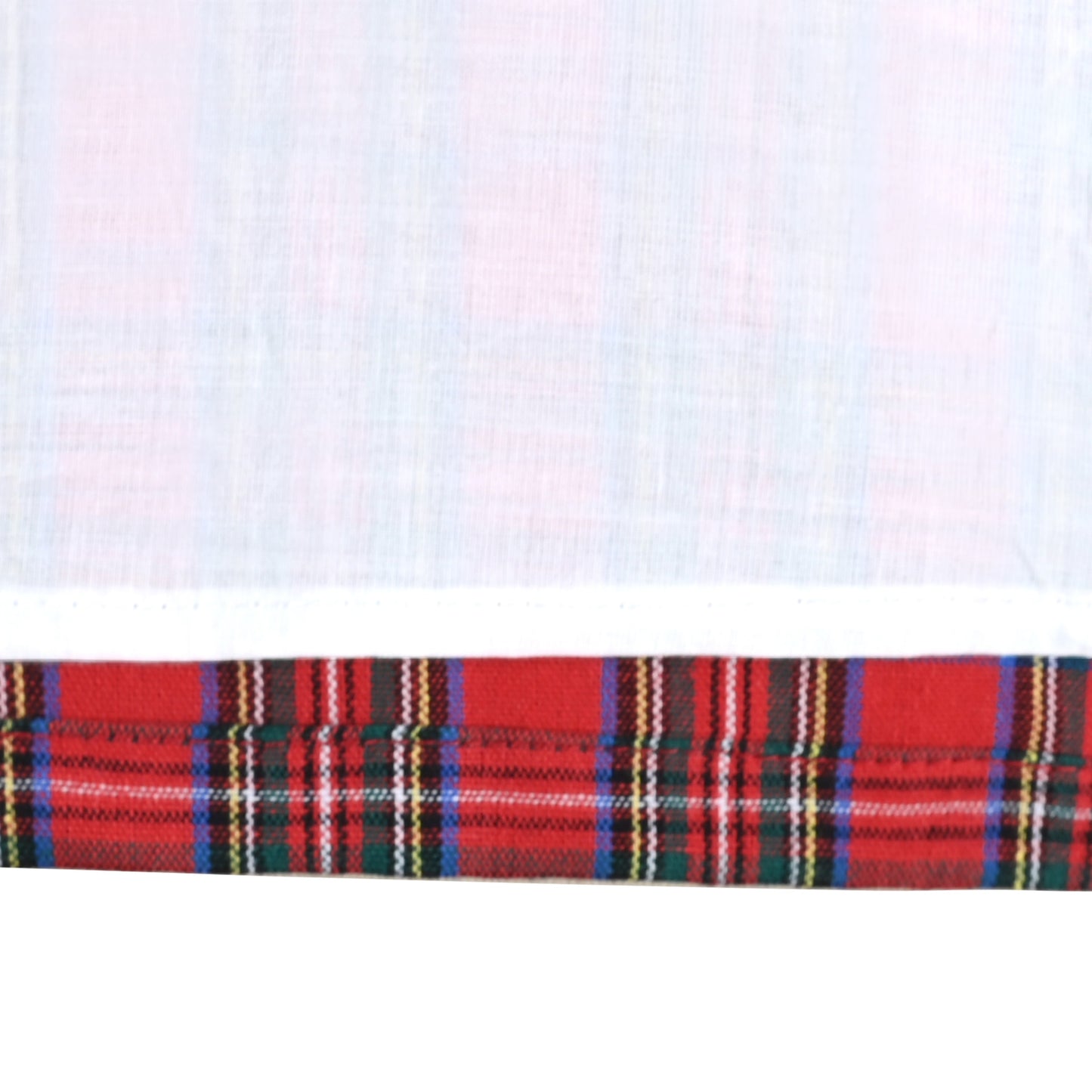 Girls Dress Red Plaid Stand Collar Vintage Pearl Button Long Sleeve Red