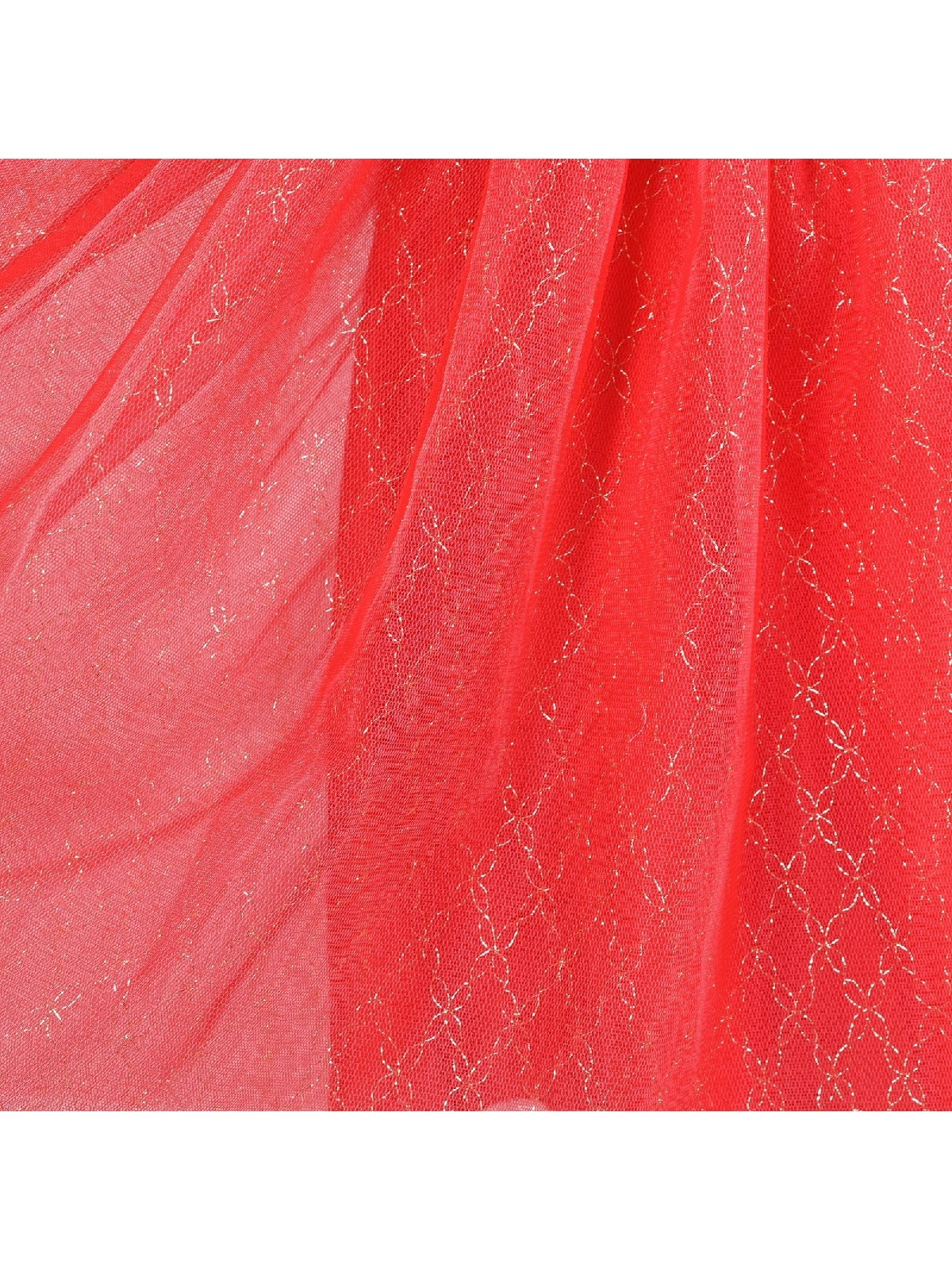 Flower Girls Dress White Wedding Pageant Bridesmaid Gown Red