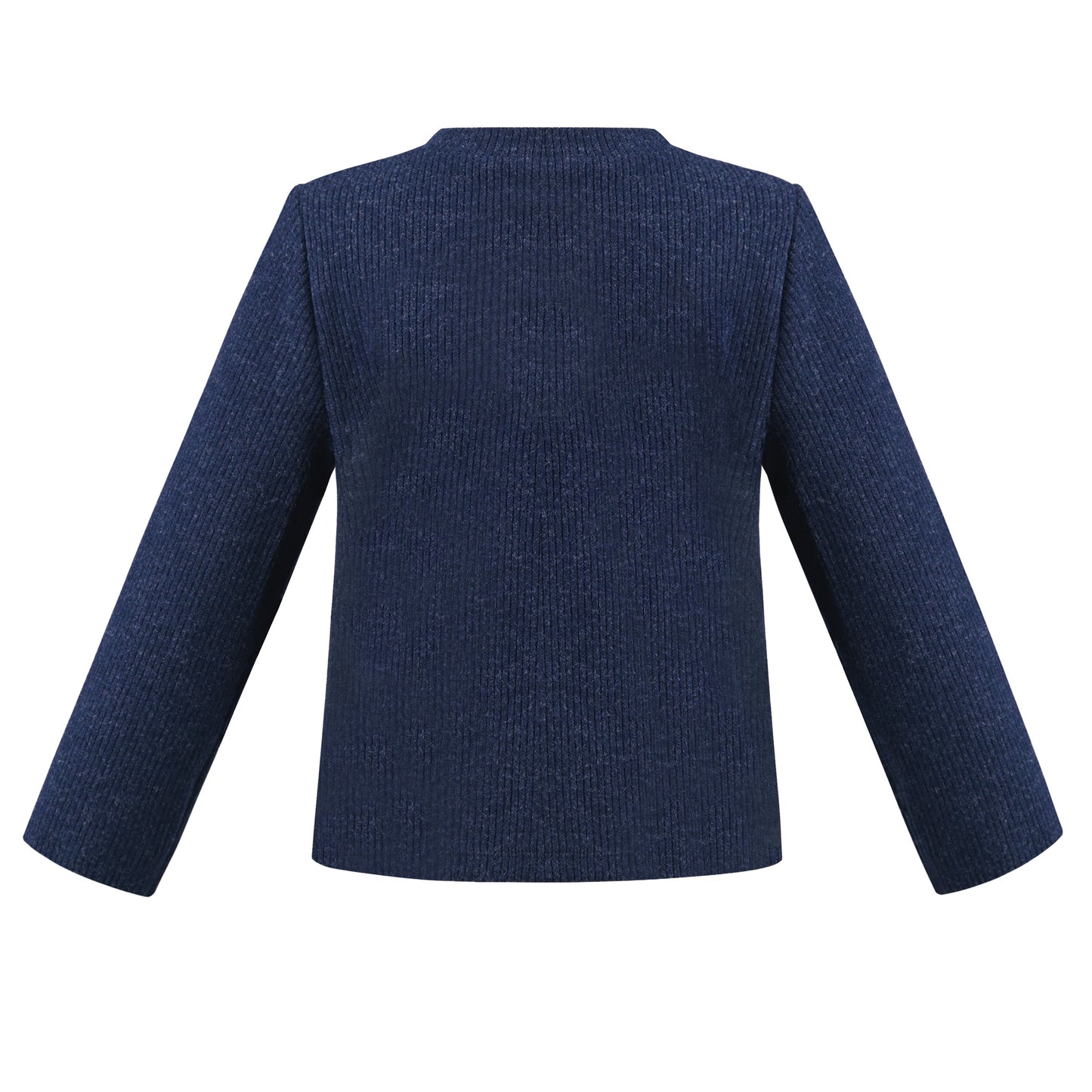 Girls Pink Top Tee Heart Button Ruffle Collar Long Sleeve Casual Blue