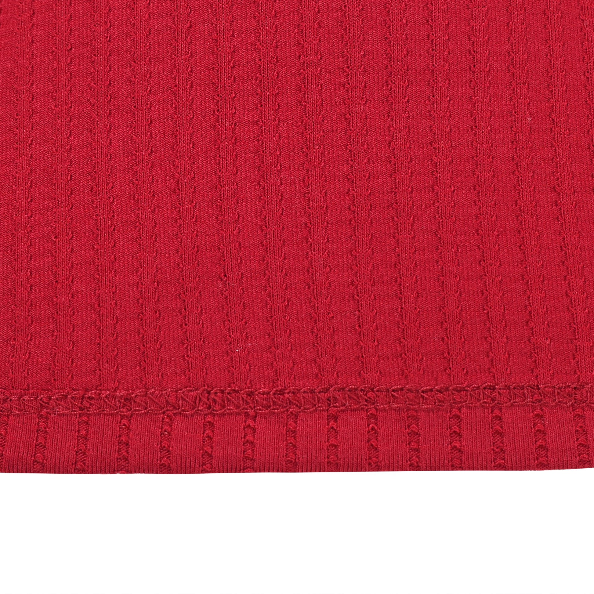 Girls Dress Rose Pink Cable Knit Striped Casual Long Sleeve Cotton Red