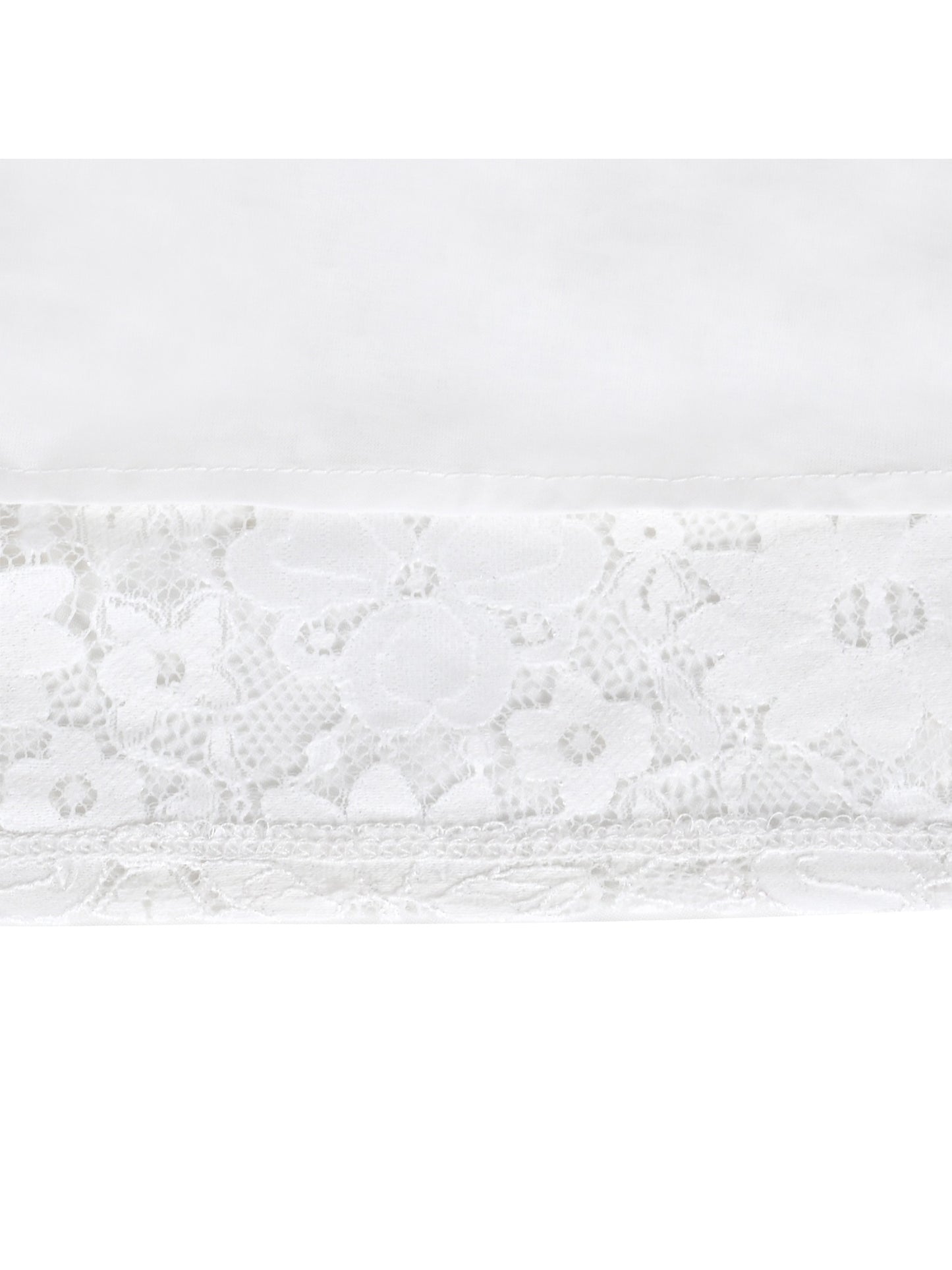 Girls Dress Flower Lace White Collar Skirt Dress White