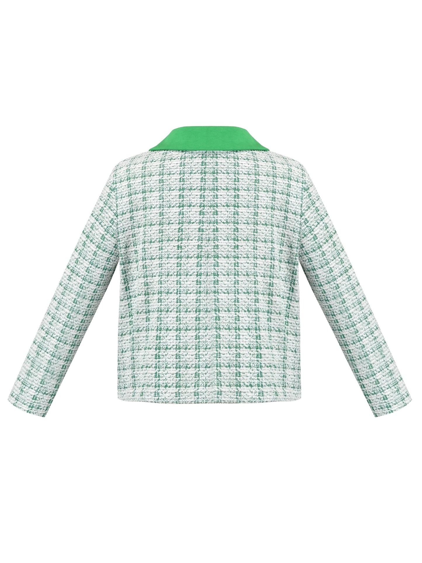 Girls Pink Top Tee Heart Button Ruffle Collar Long Sleeve Casual Green