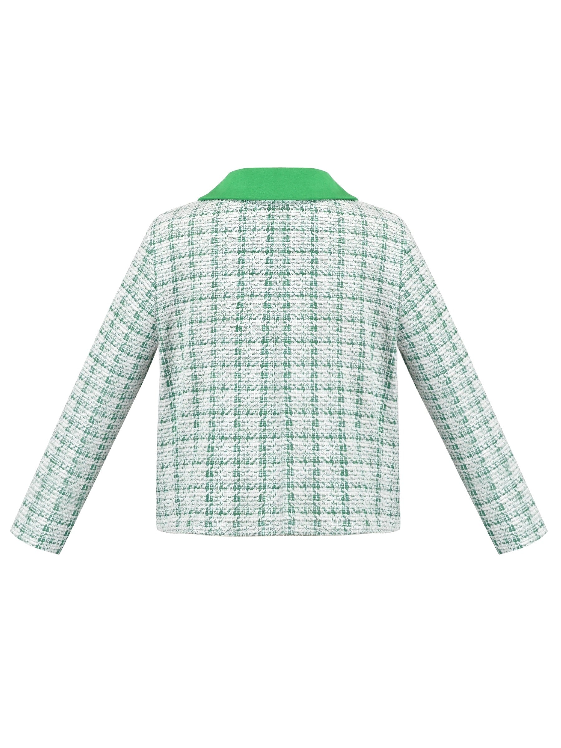 Girls Pink Top Tee Heart Button Ruffle Collar Long Sleeve Casual Green