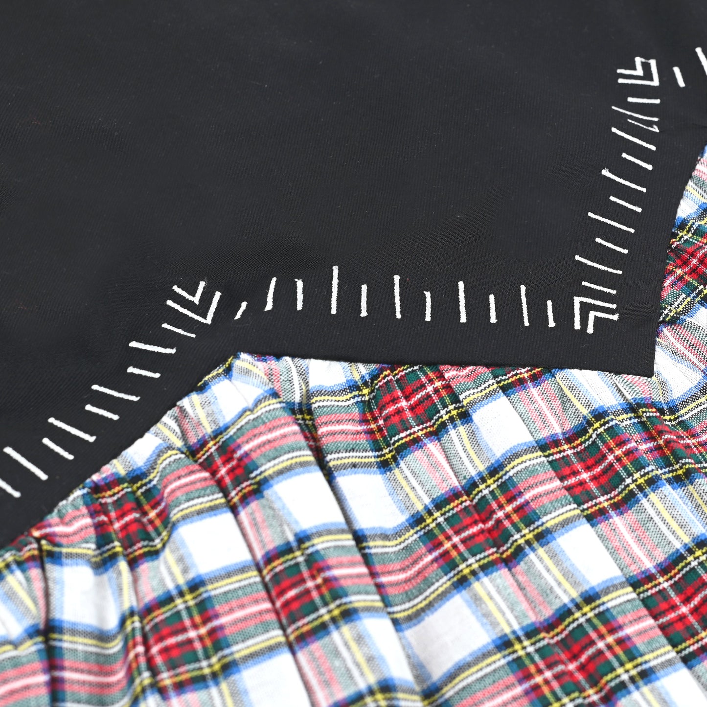 Girls Dress Black Pencil Ruler Red Check Plaid School Casual Long Sleeve Black