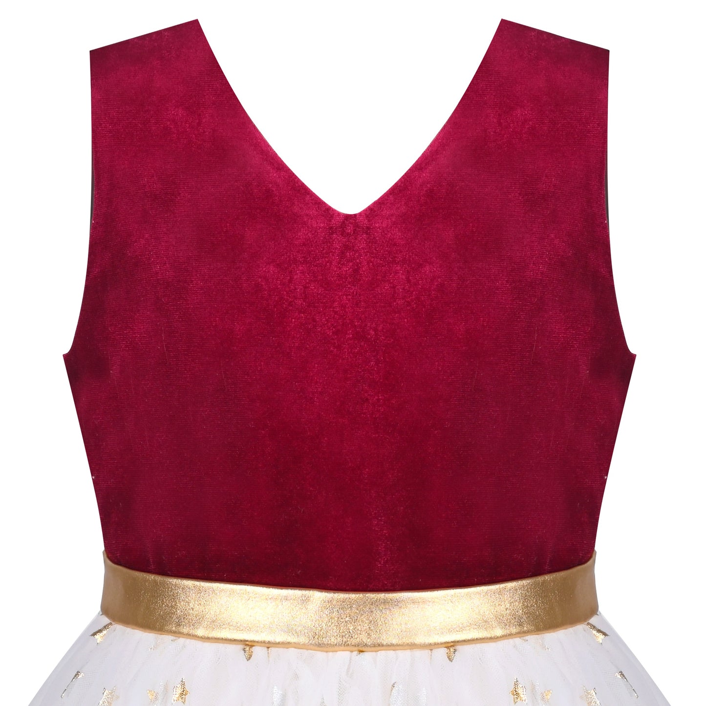 Girls Dress Purple V-neck Backless Glitter Tulle Pageant Wedding Princess Red