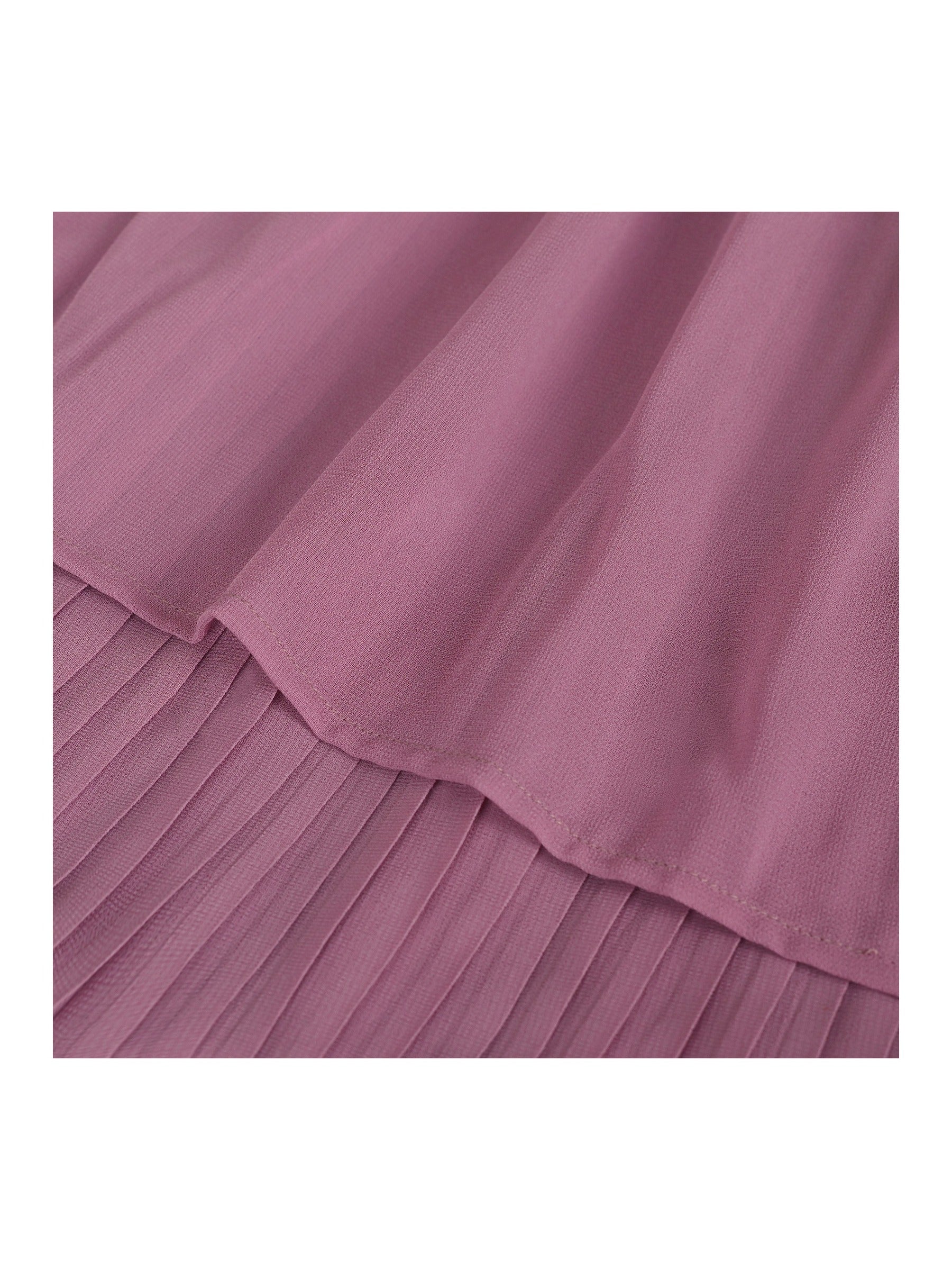 Girls Dress Coffee Halter Princess Lace Pleated Party Wedding Pageant Purple