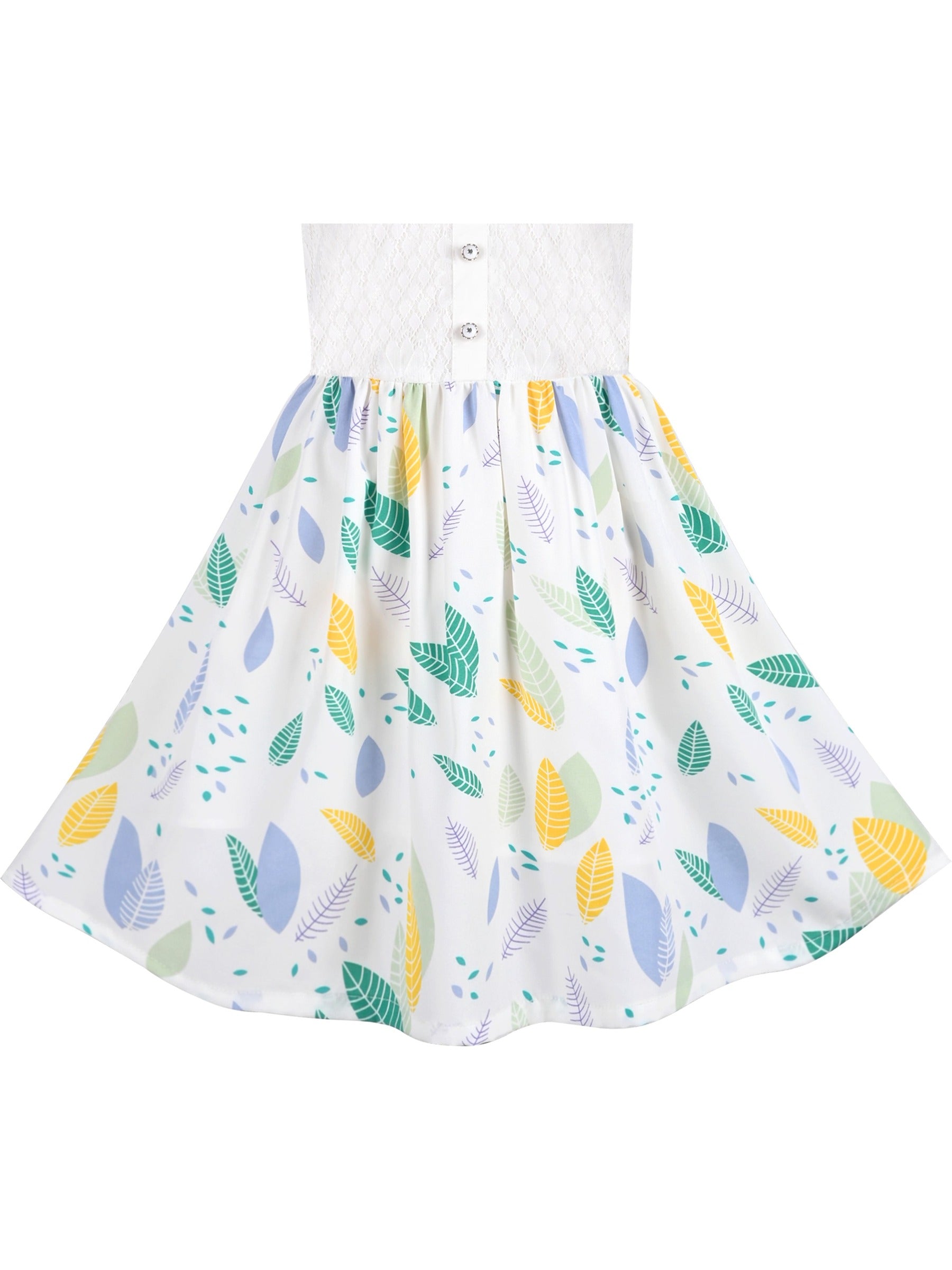 Girls Dress Lace Pearl Plum Blossom Elegant Princess Dress White