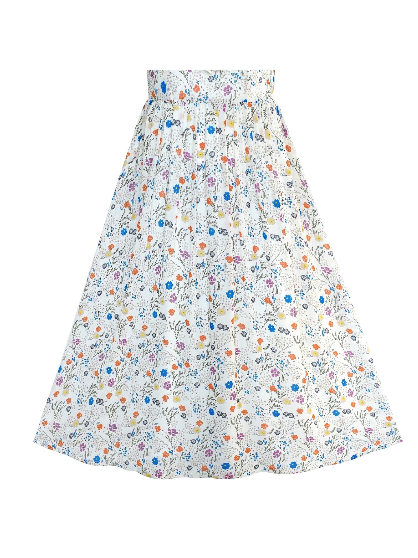 Women's Short Sleeve Casual Floral Printed Vintage Maxi Dress Beige
