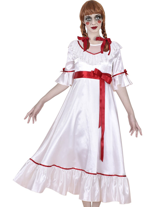Girls Dress Mom's Costume Cosplay for Annabelle Halloween Party White