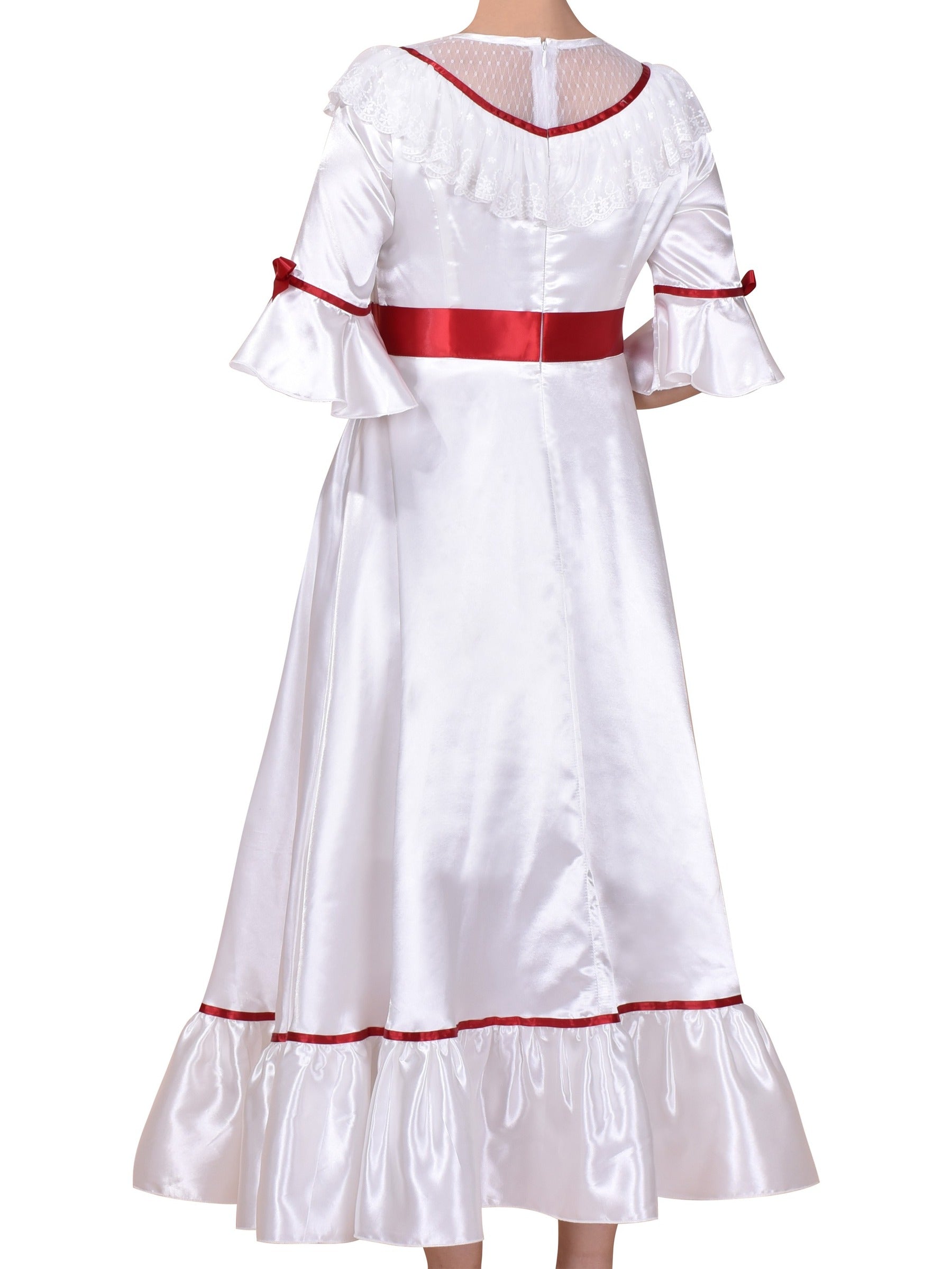 Girls Dress Mom's Costume Cosplay for Annabelle Halloween Party White