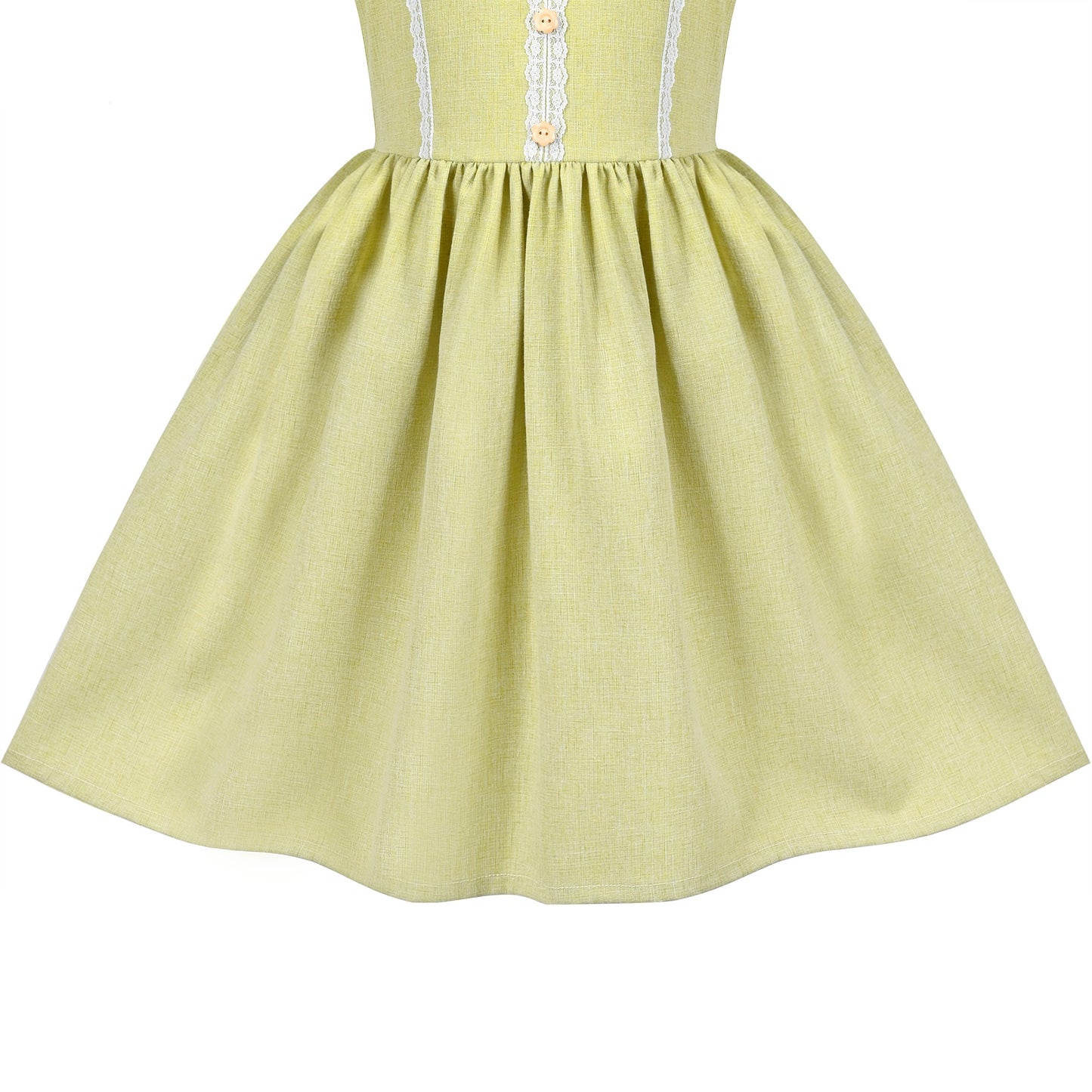 Girls Dress Purple Rainbow White Collar Short Sleeve Casual Birthday Green