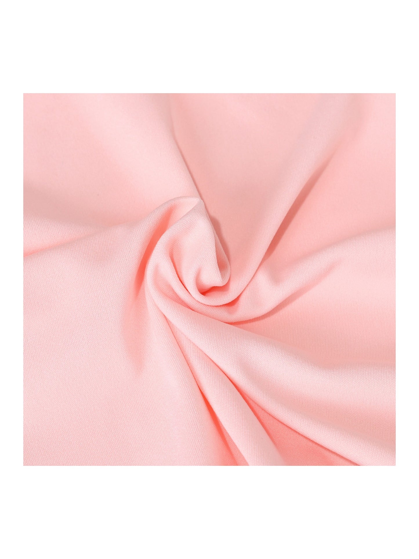 Girls Dress White Solid A-line Retro Puff Sleeve Casual Spring Summer Pink
