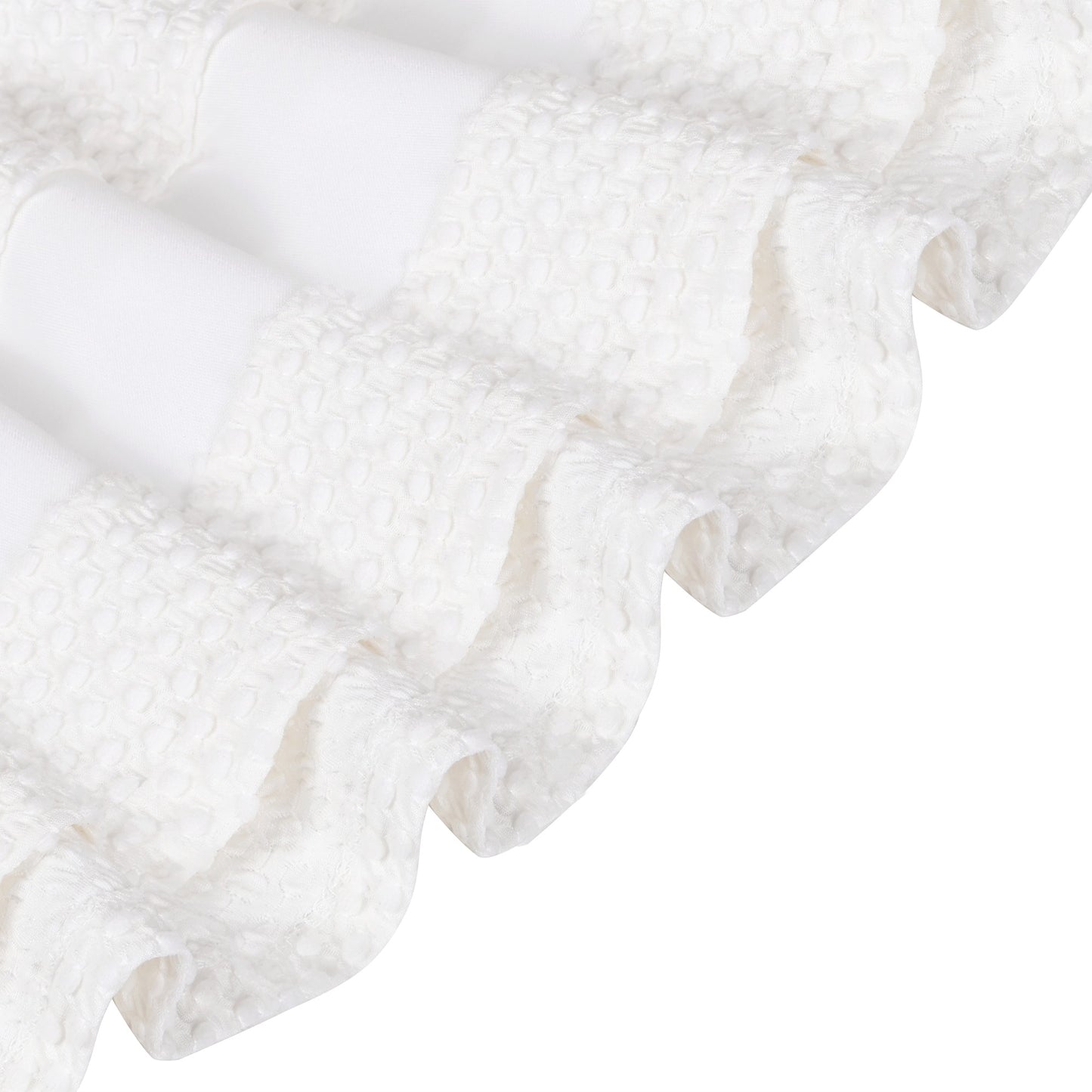 Girls Dress White Solid A-line Retro Puff Sleeve Casual Spring Summer White