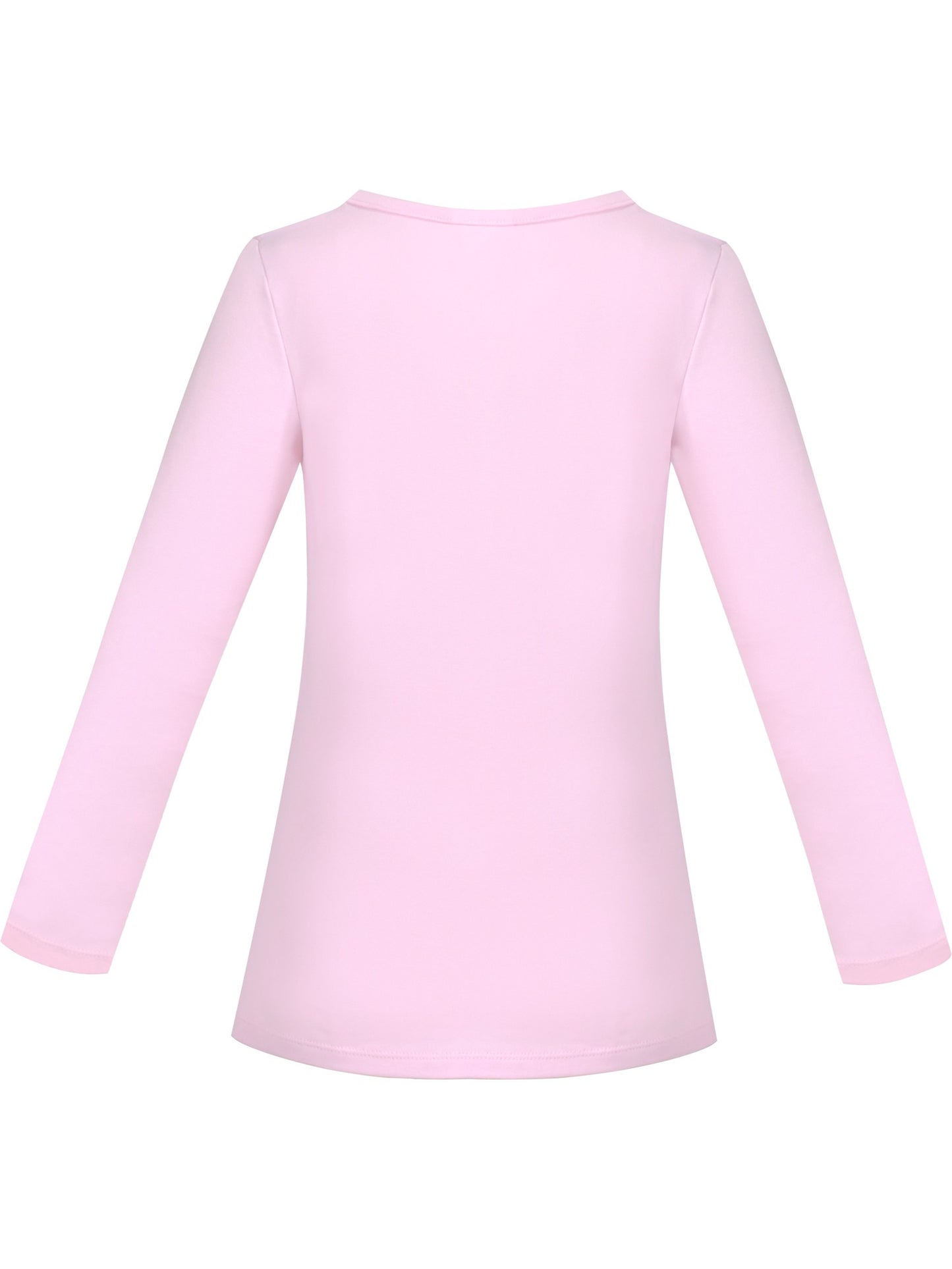 Girls Tee Purple Unicorn Magical Soft Cotton Ruffle Long Sleeve Casual Pink