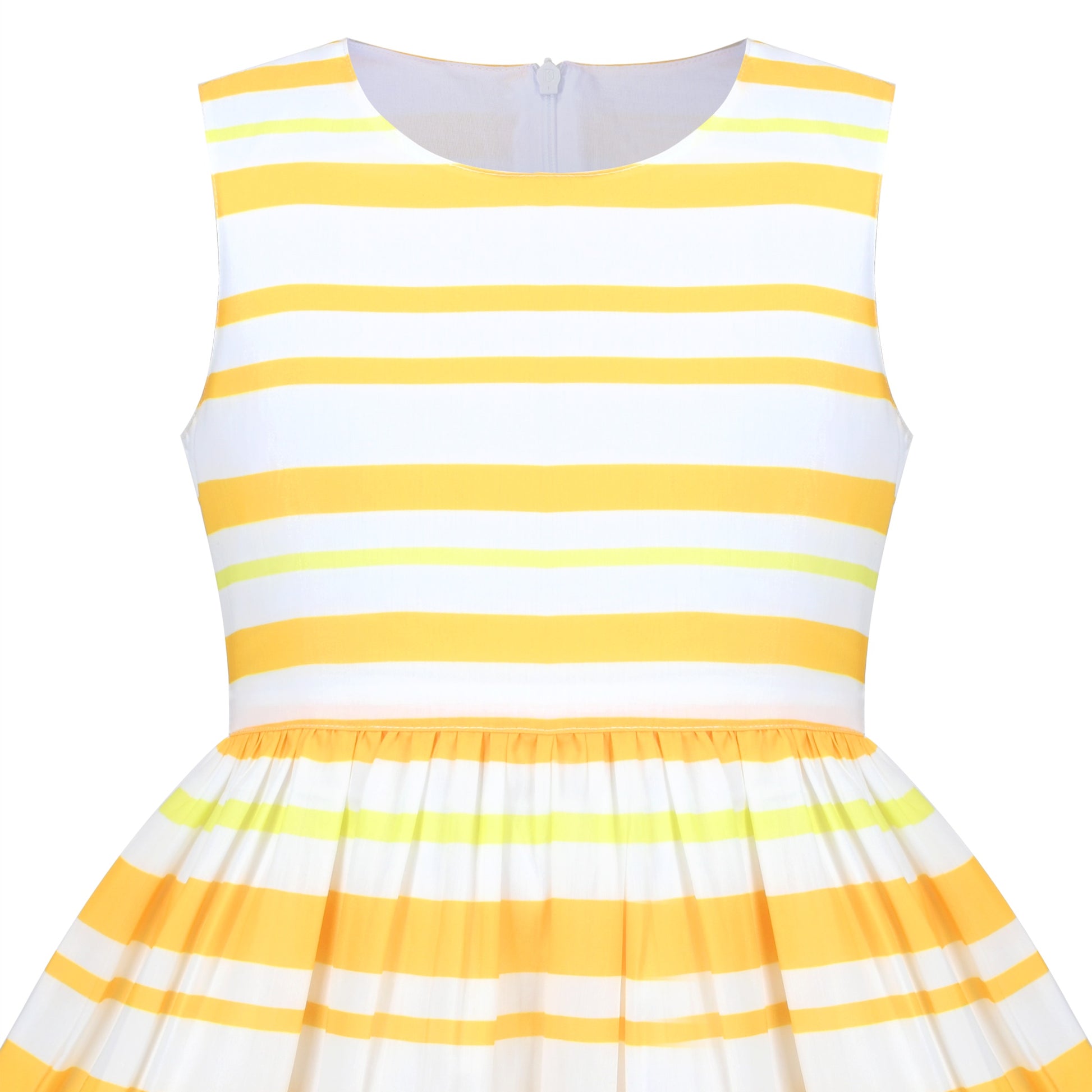 Girls Dress Black Striped Pink Flower Sundress Yellow