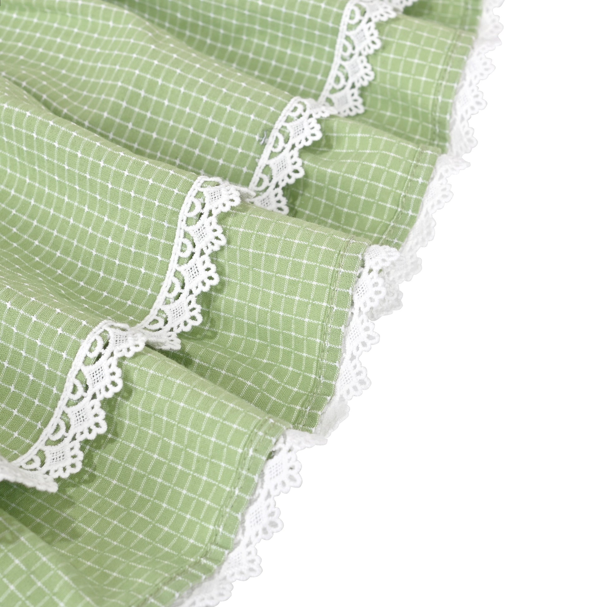 Girls Dress Blue Plaid 1950s Retro Strap Sleeveless Princess Casual Green