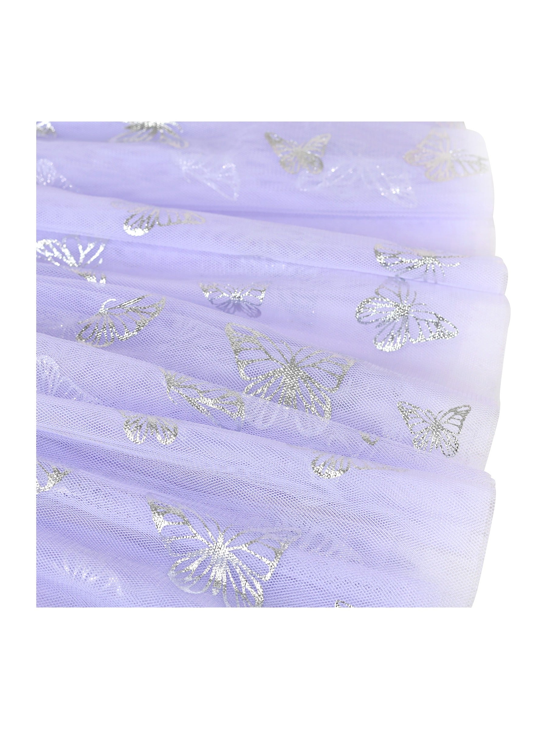 Girls Dress 2 Piece Set Purple Ballet Leotard Butterfly Tulle Long Sleeve Purple