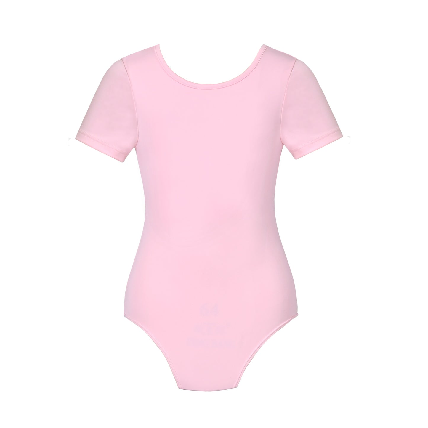 Girls Dress 2 Piece Set Pink Wrap Style Ballet Basic Leotard Short Sleeve Pink